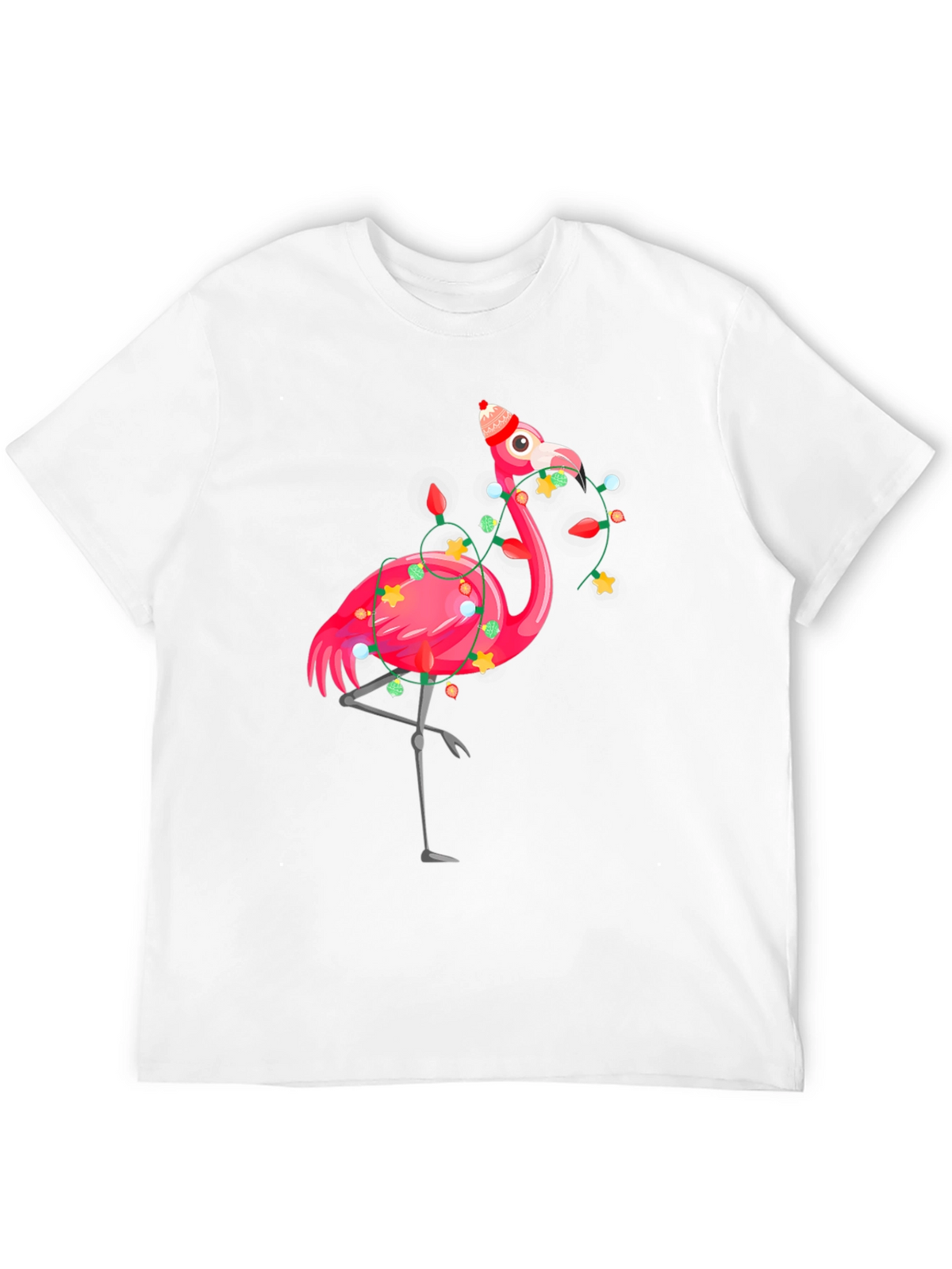Festive Flamingo T-Shirt - Holiday Edition