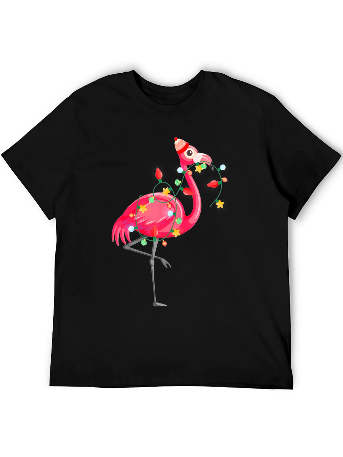 Festive Flamingo T-Shirt - Holiday Edition