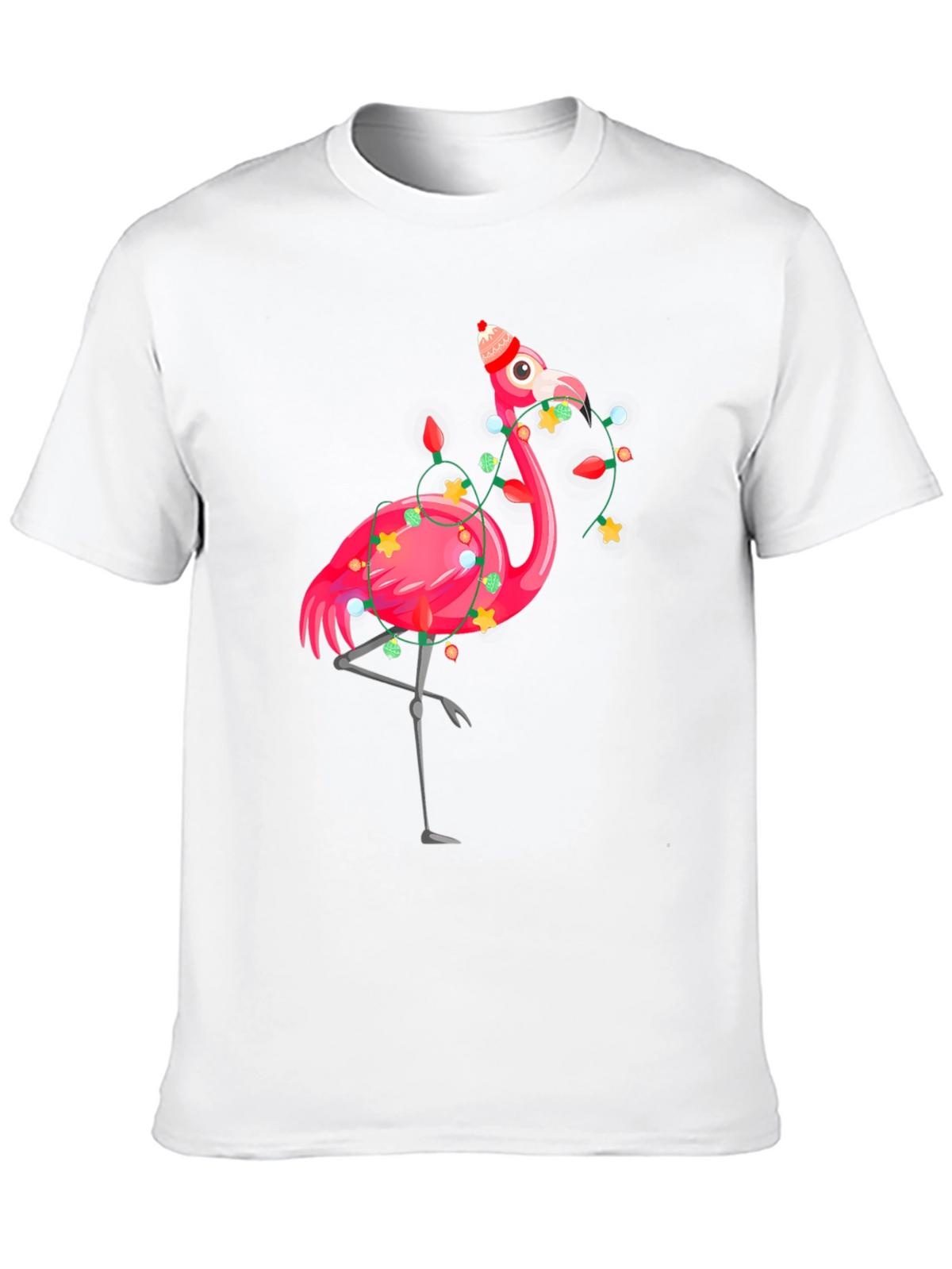 Festive Flamingo T-Shirt - Holiday Edition