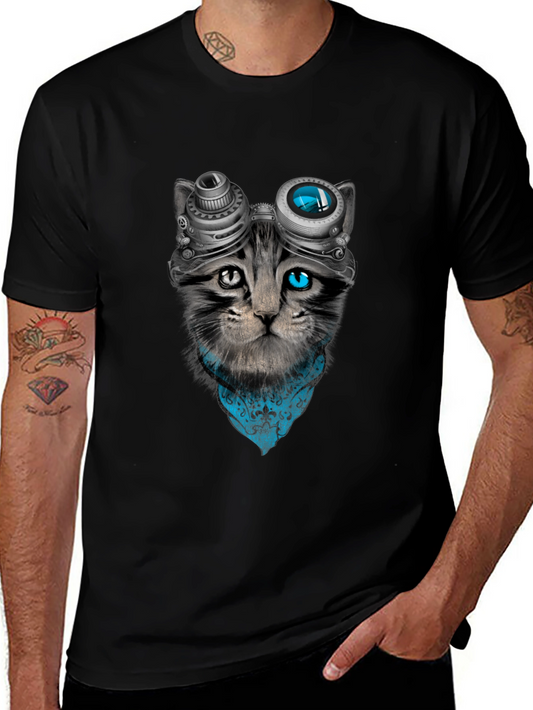 Steampunk Cat Graphic Tee