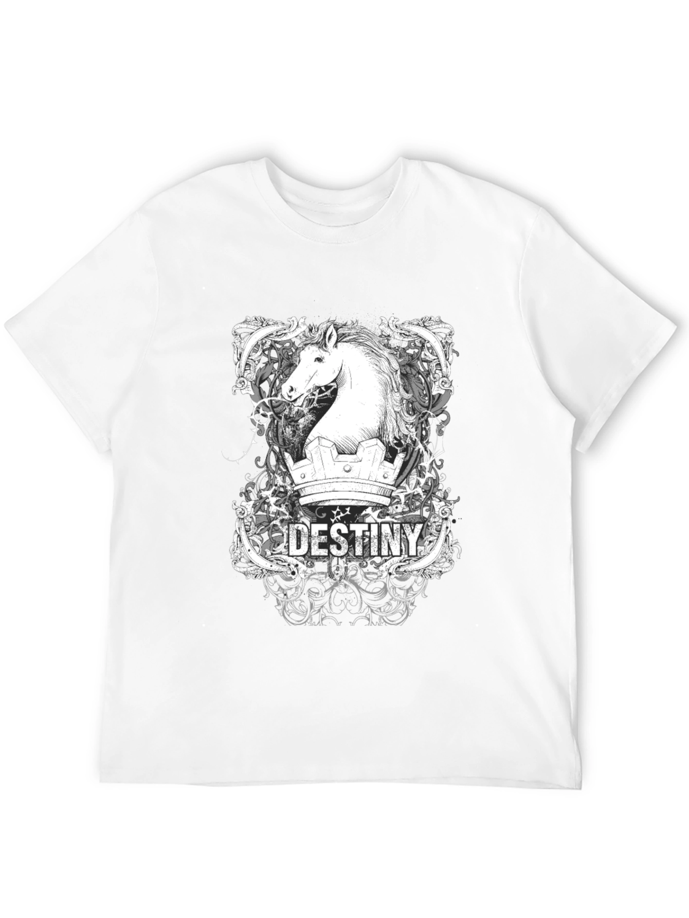 Destiny Horse Graphic T-Shirt - Black