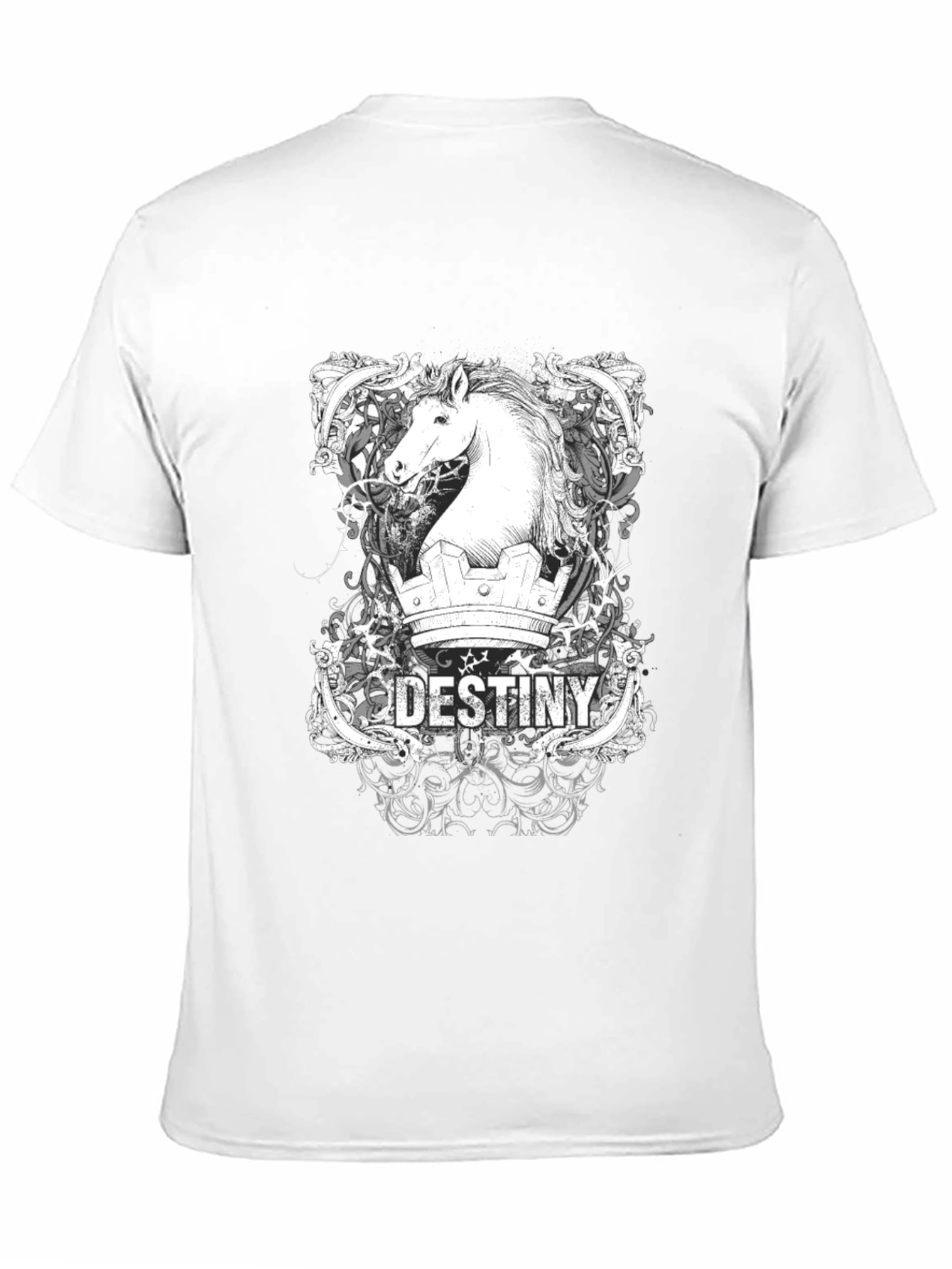 Destiny Horse Graphic T-Shirt - Black