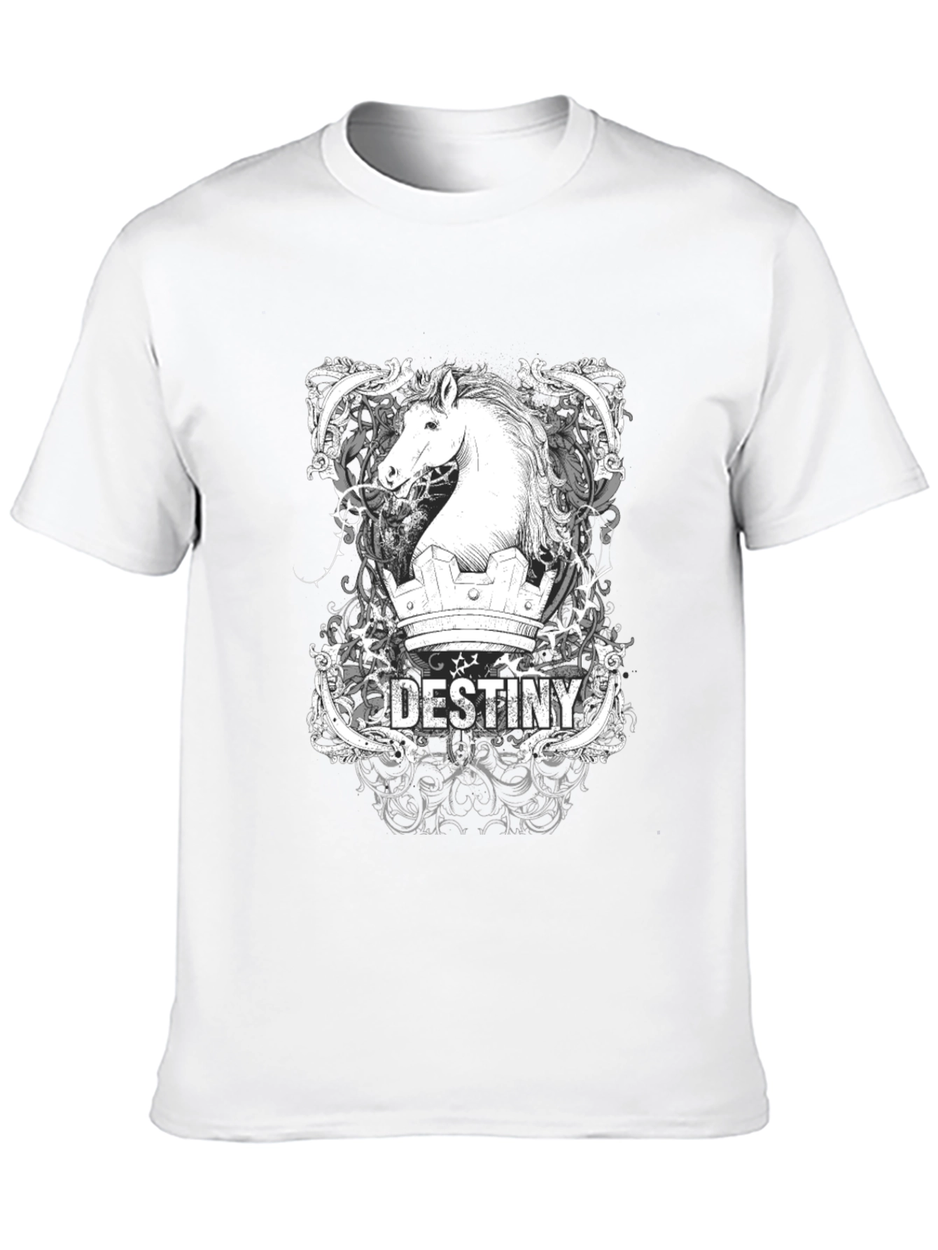 Destiny Horse Graphic T-Shirt - Black