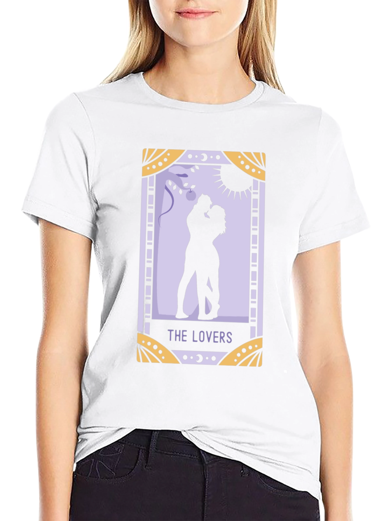The Lovers Tarot Card Graphic T-Shirt
