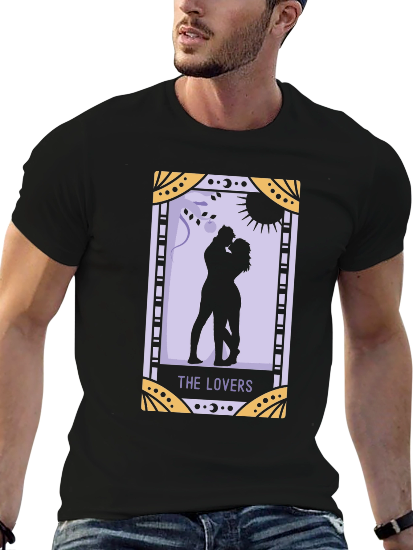 The Lovers Tarot Card Graphic T-Shirt