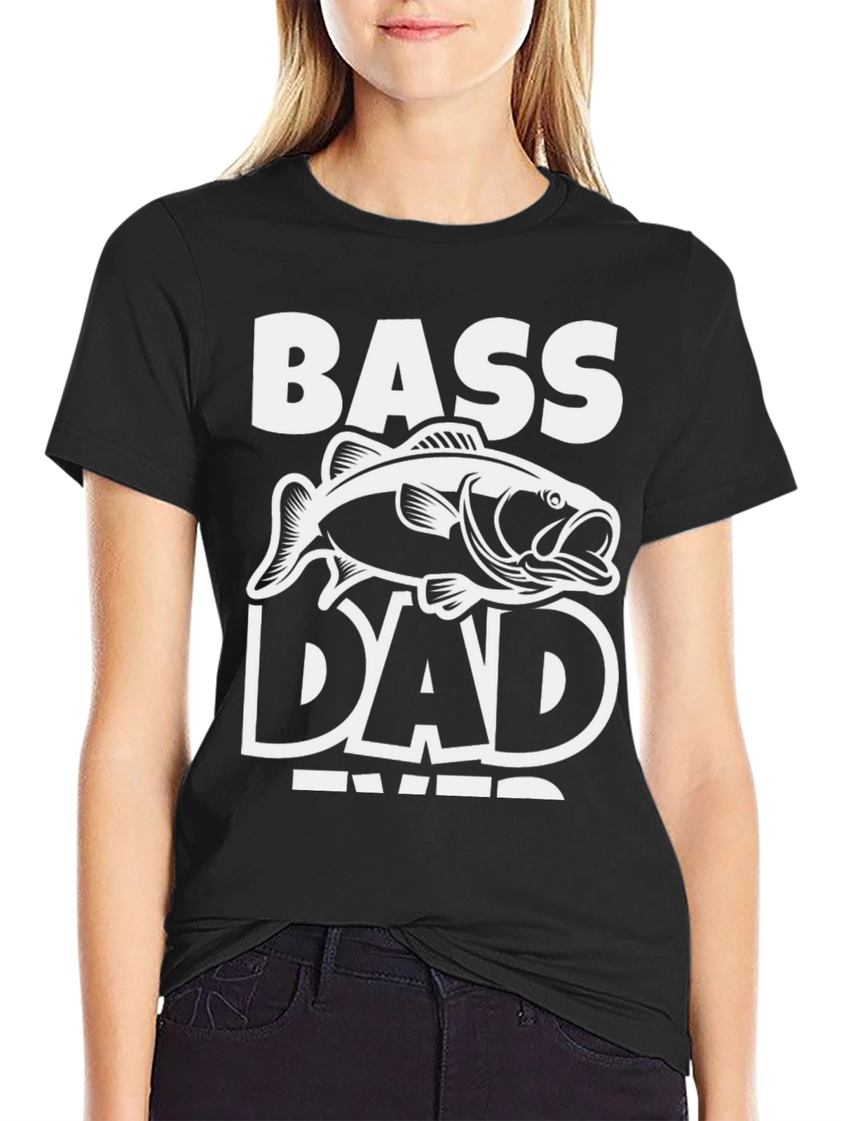 Bass Dad Ever Black T-Shirt