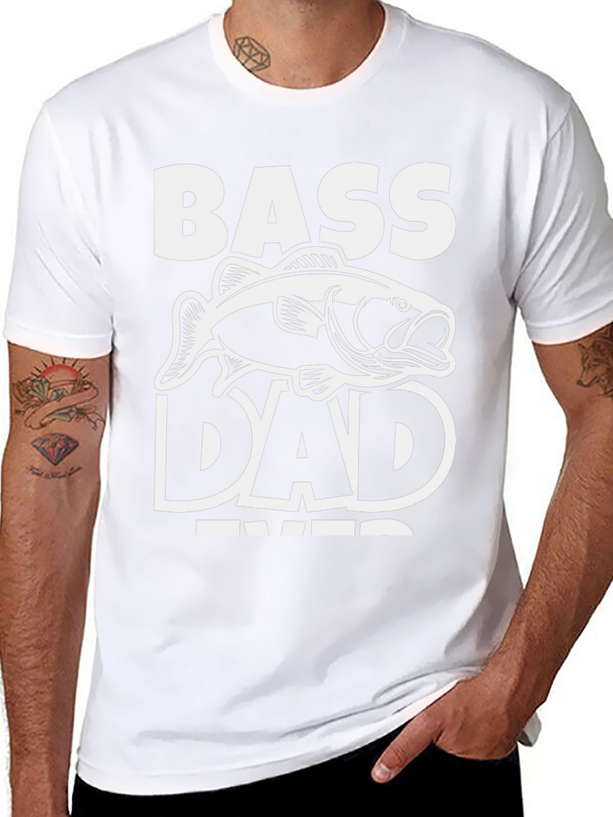 Bass Dad Ever Black T-Shirt