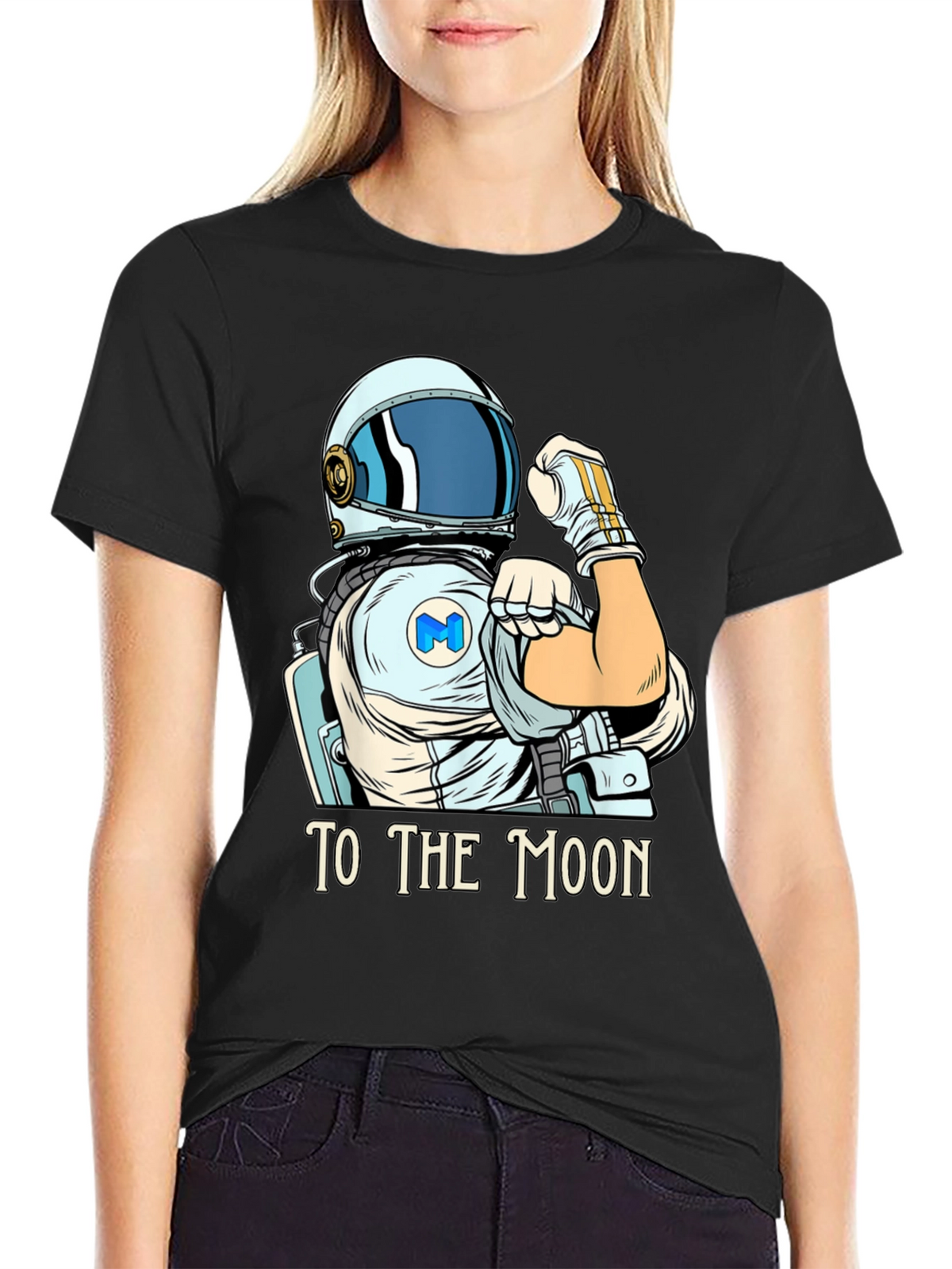 To the Moon Astronaut Graphic T-Shirt