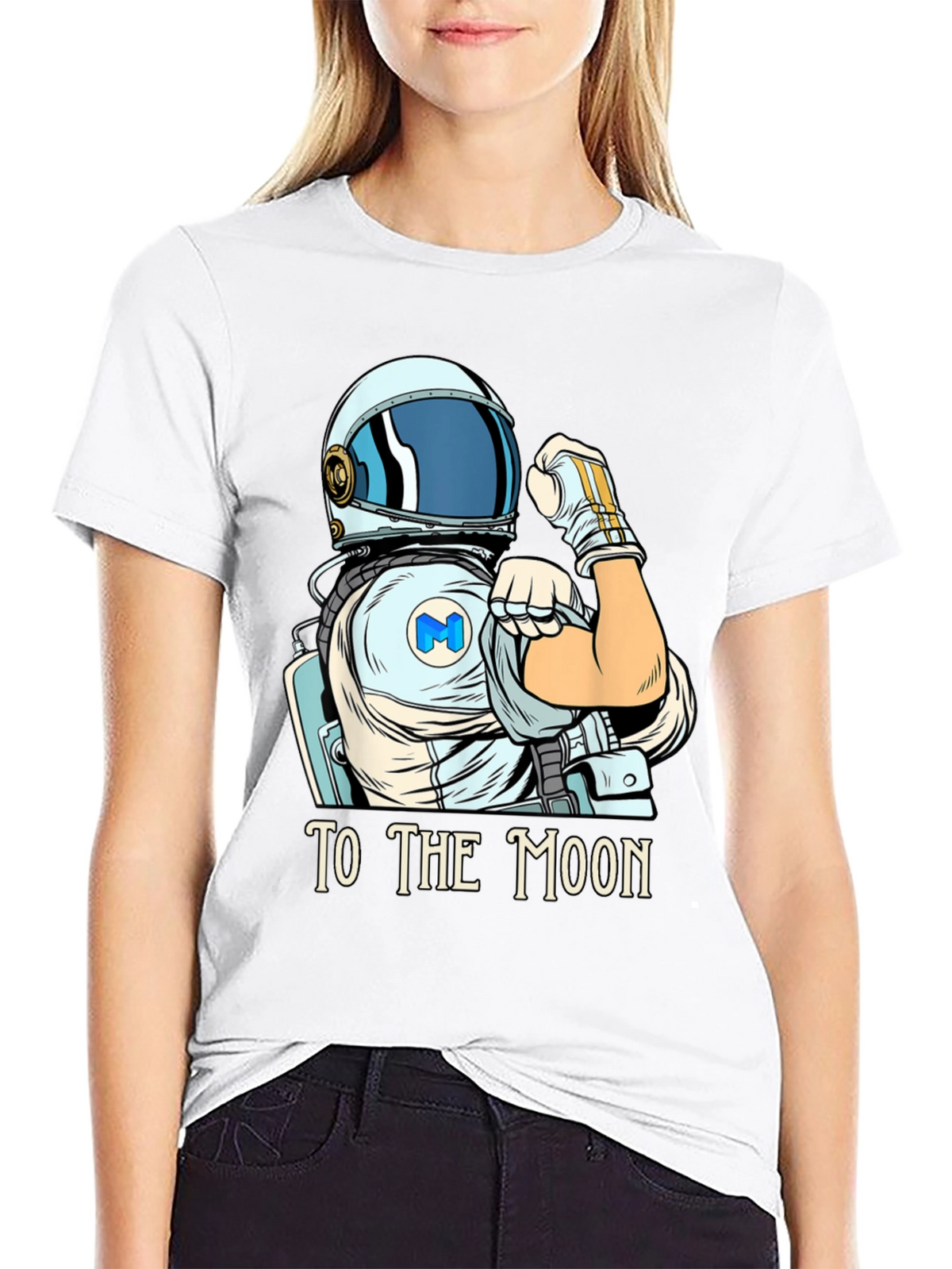 To the Moon Astronaut Graphic T-Shirt