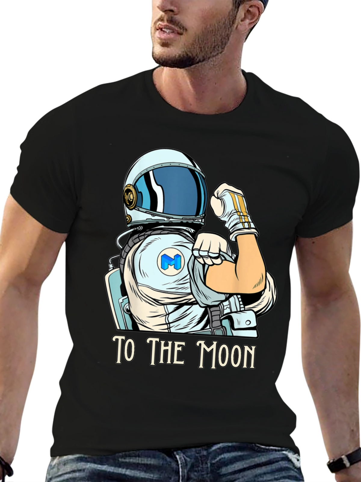 To the Moon Astronaut Graphic T-Shirt
