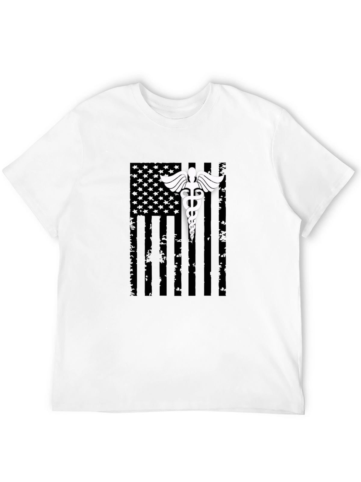 Medical American Flag Graphic T-Shirt