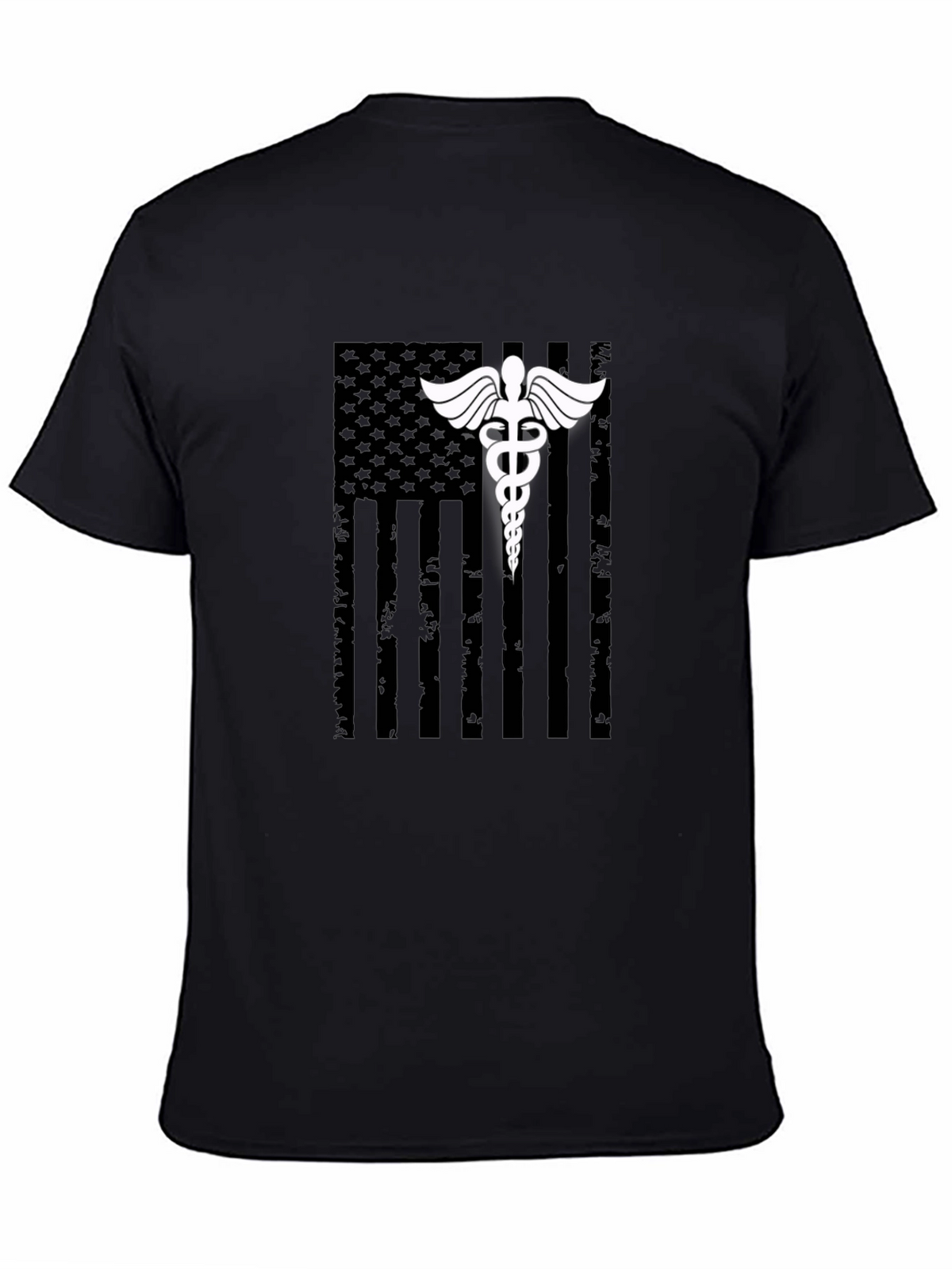 Medical American Flag Graphic T-Shirt