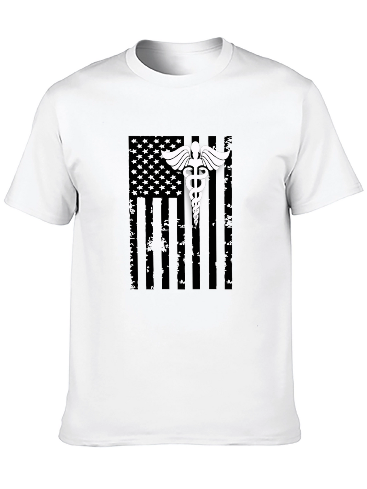 Medical American Flag Graphic T-Shirt