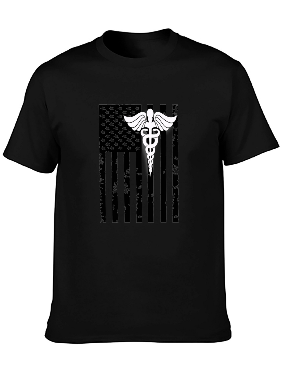 Medical American Flag Graphic T-Shirt