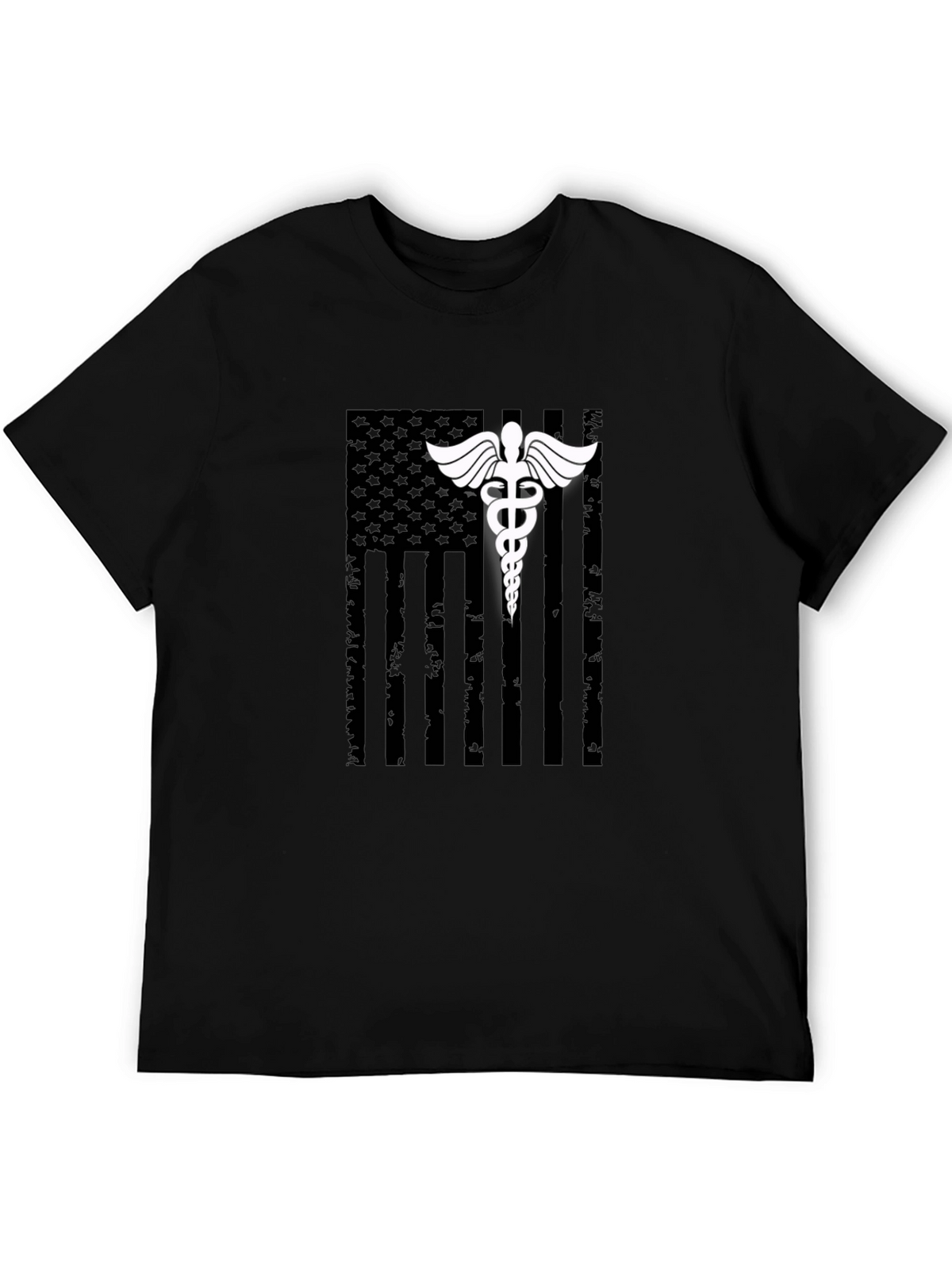 Medical American Flag Graphic T-Shirt