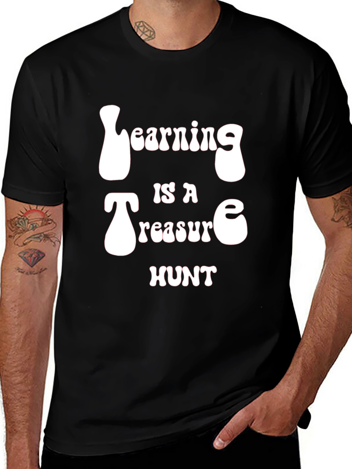 Learning is a Treasure Hunt Graphic Tee
