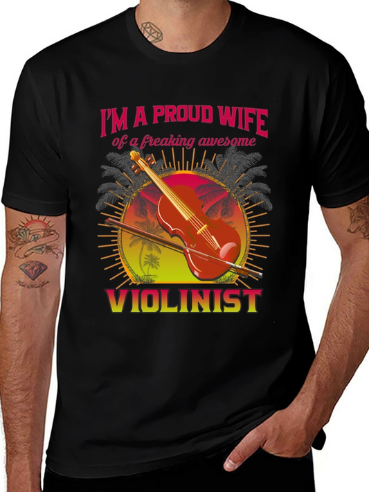 Proud Wife Violinist T-Shirt