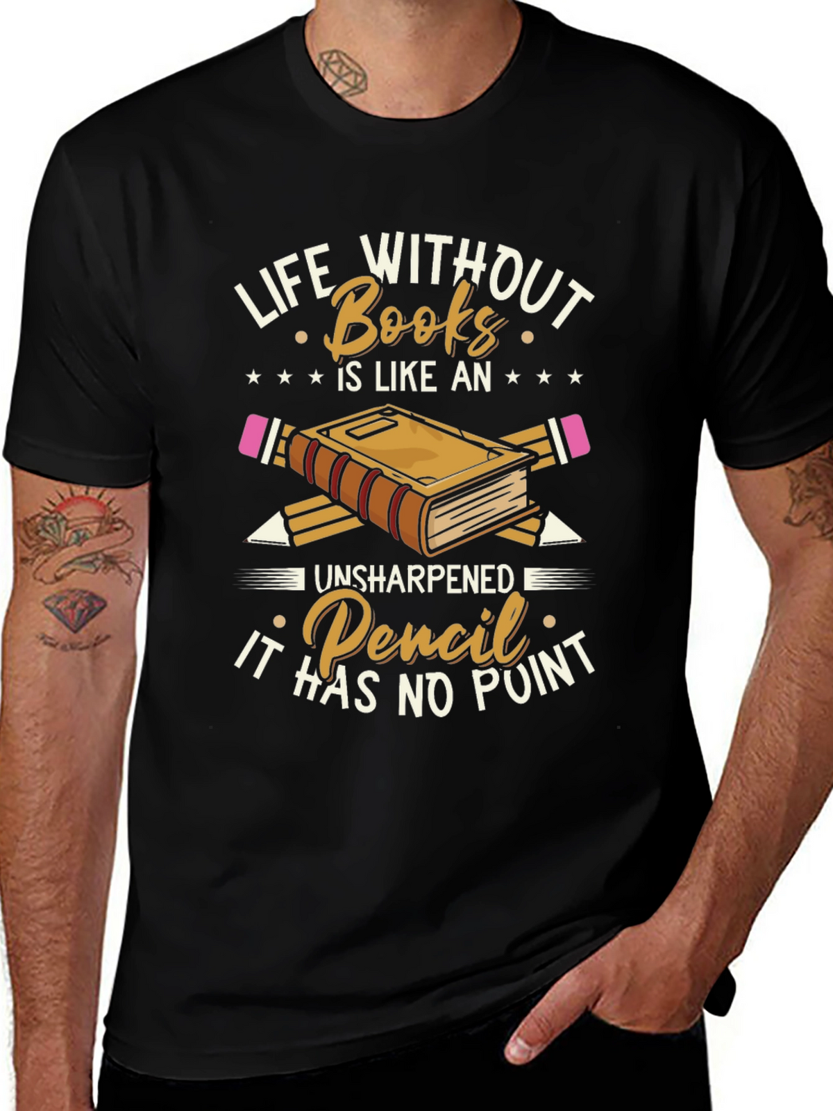 Life Without Books Graphic Tee