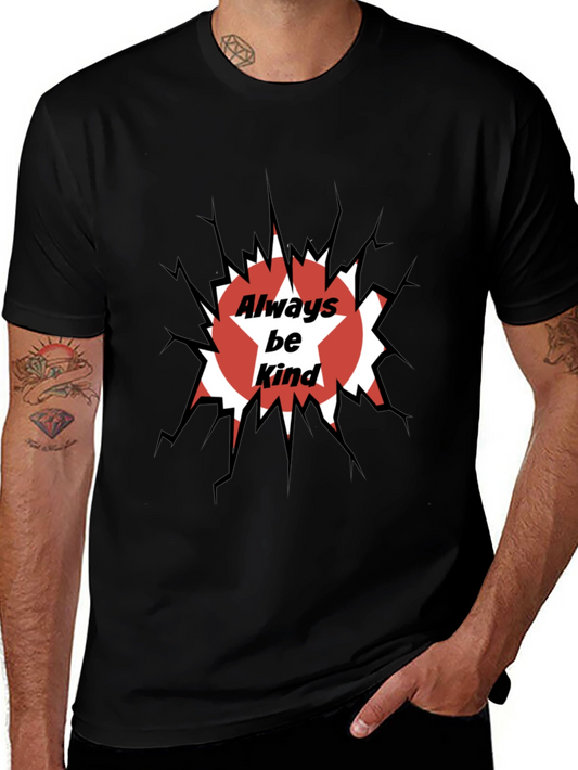 Always Be Kind Graphic Tee - Black Short Sleeve