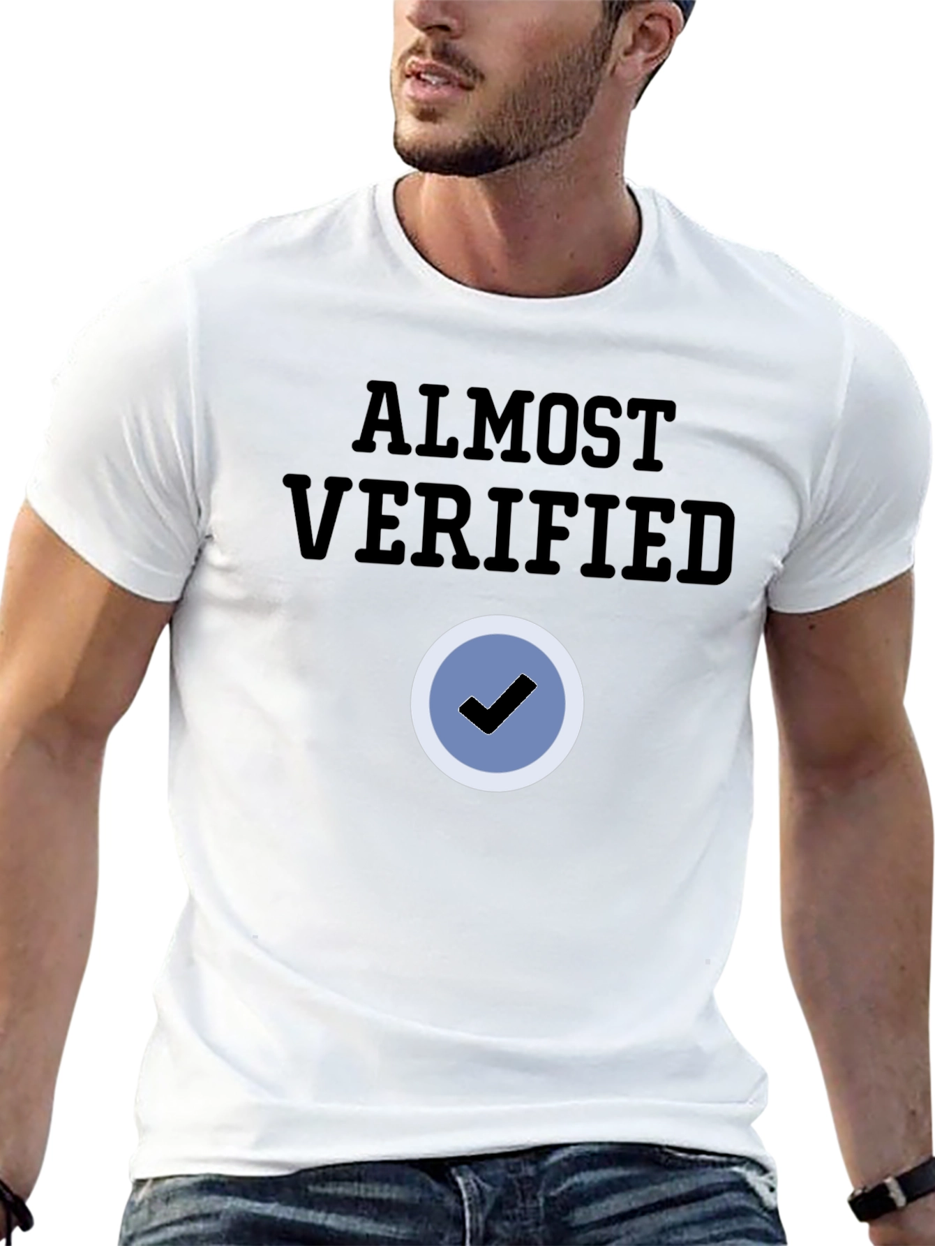 Almost Verified Black T-Shirt