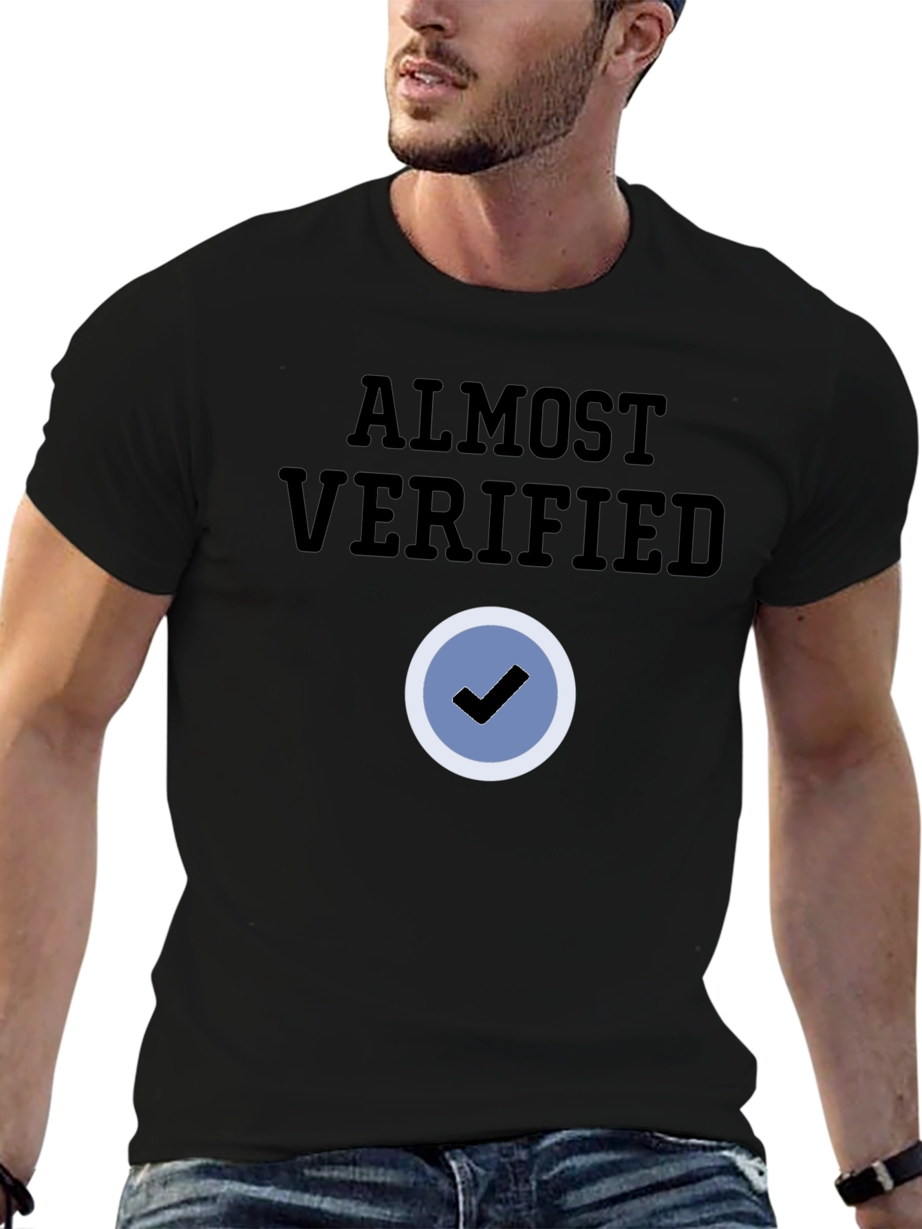 Almost Verified Black T-Shirt