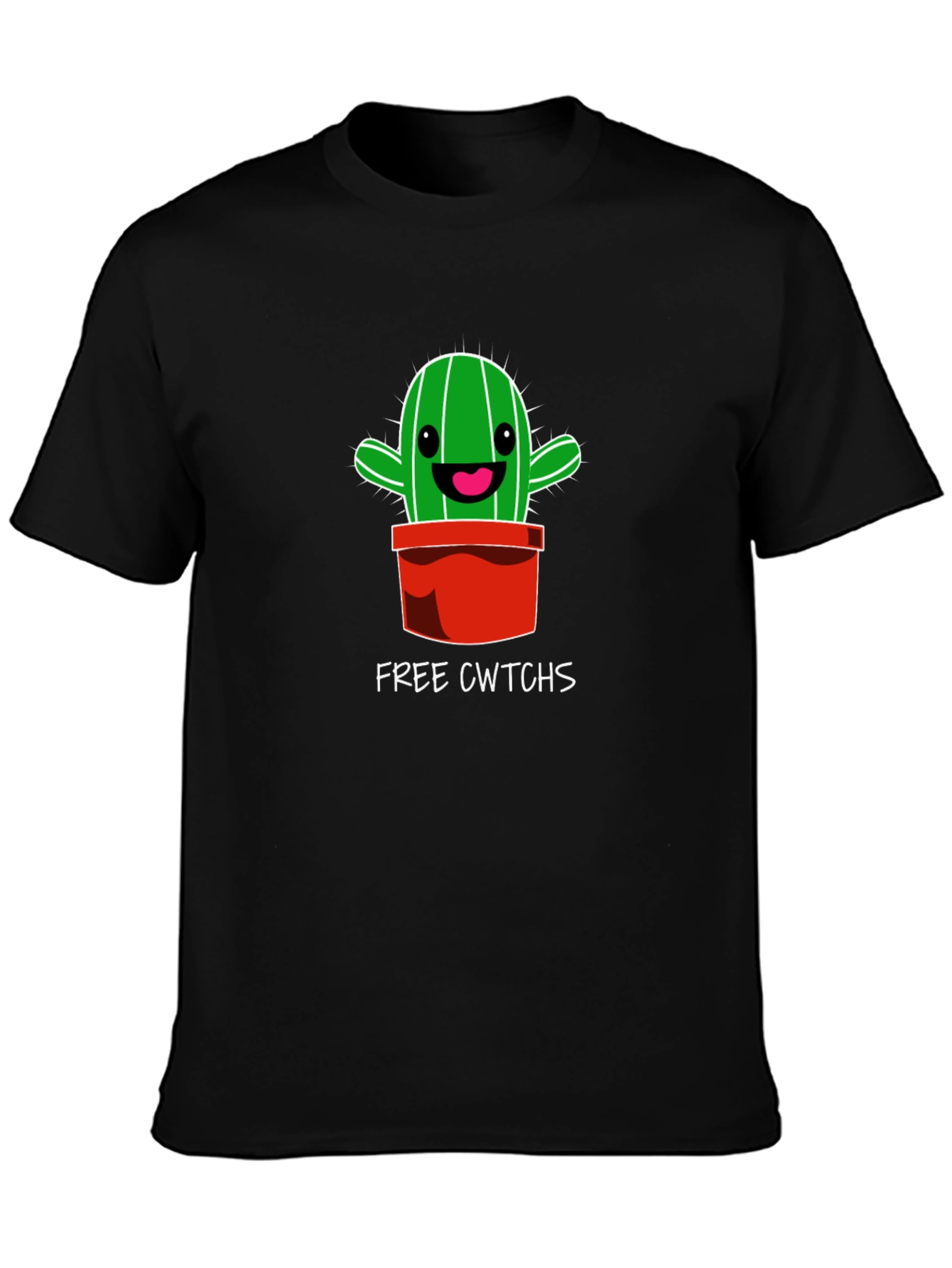 Cute Cactus Free Cwtchs Graphic T-Shirt