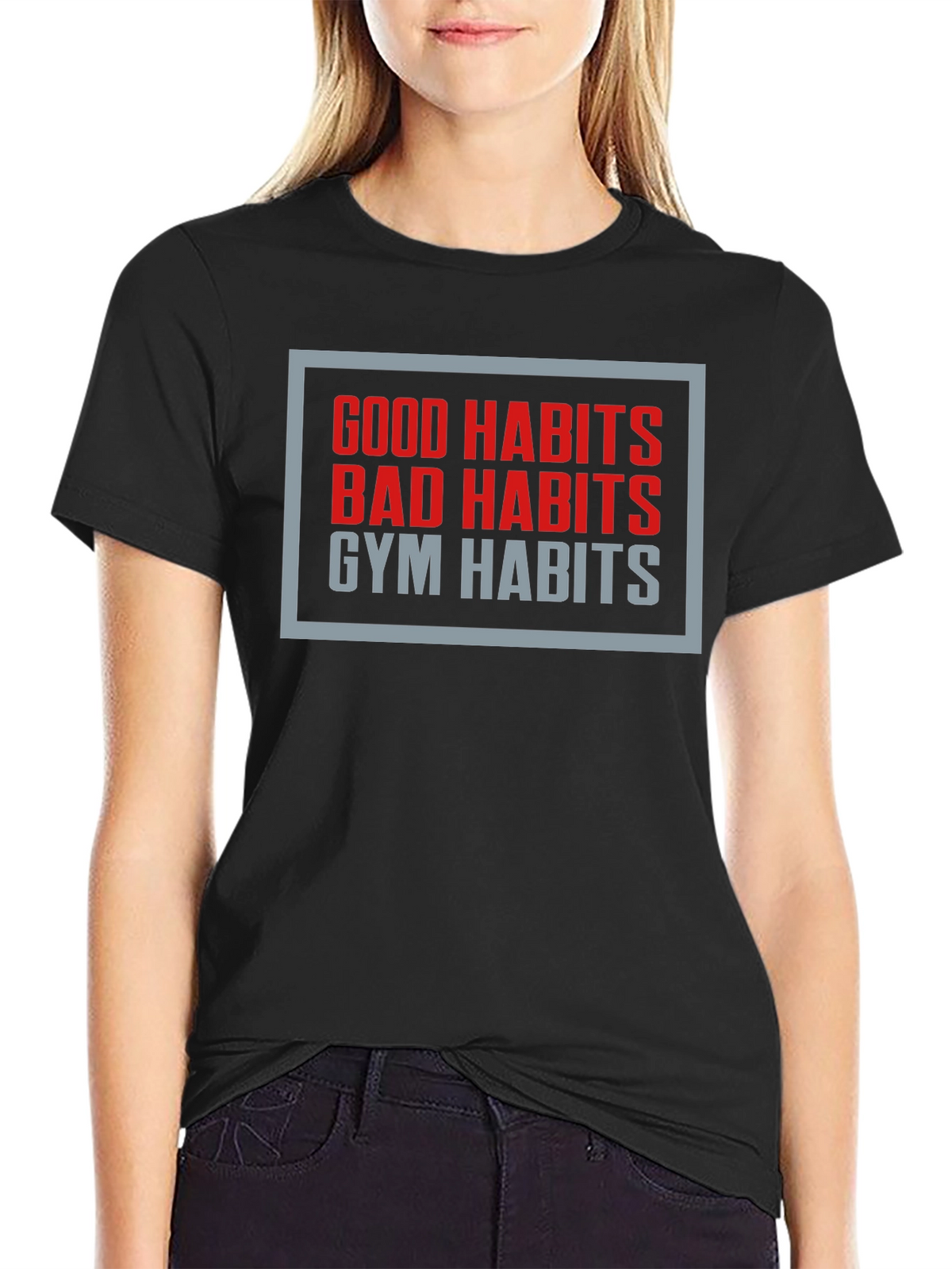 Gym Habits Graphic Tee - Motivational Fitness Shirt