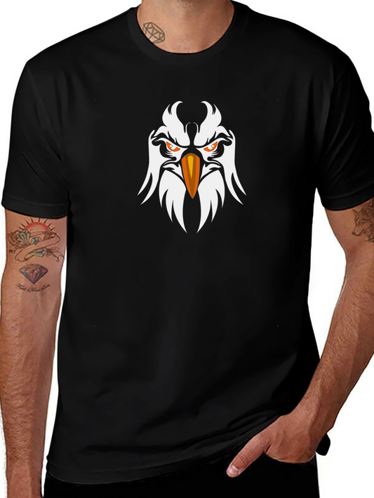 Eagle Graphic Print Black T-Shirt