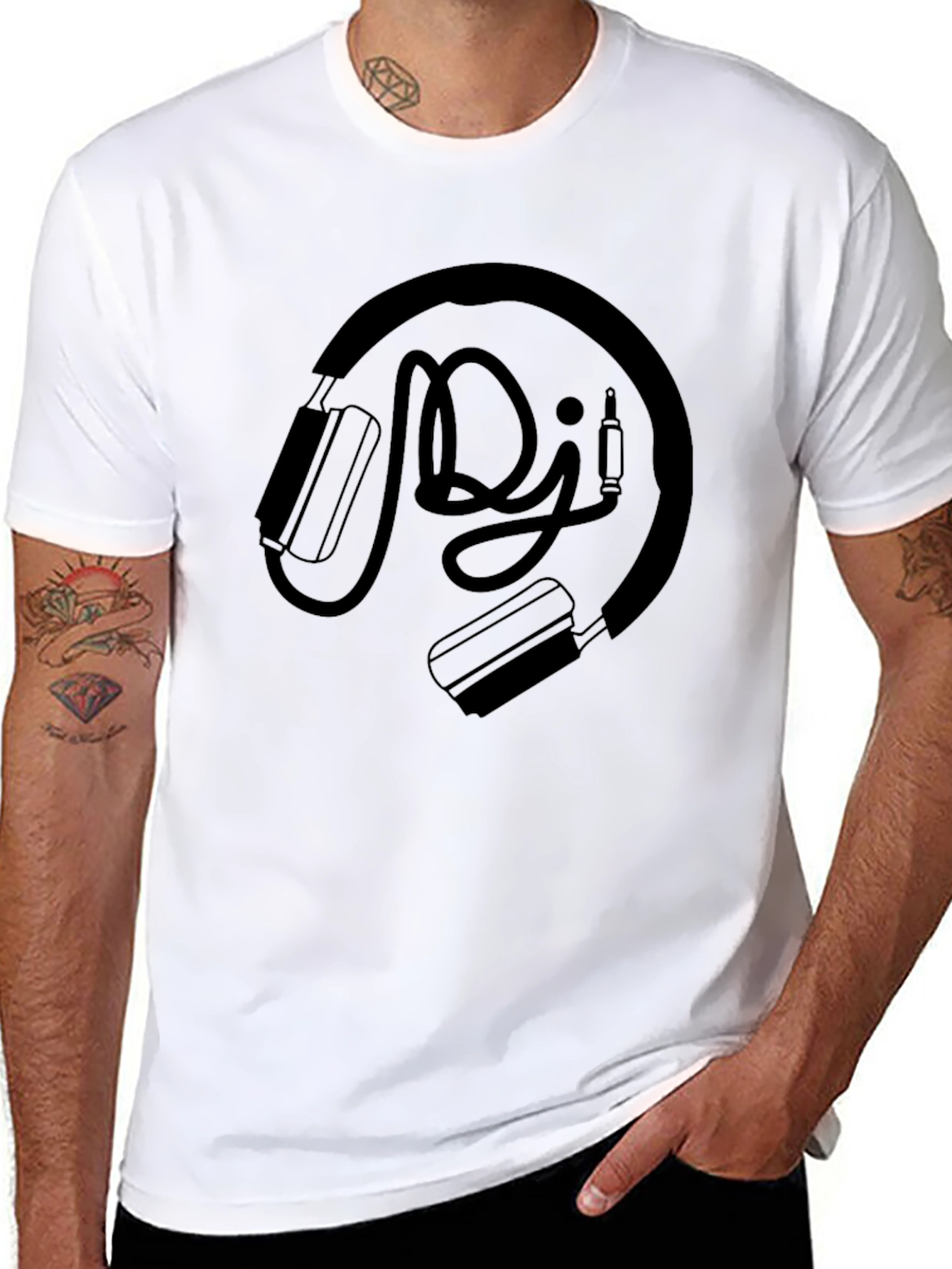 DJ Headphones Graphic Tee - Music Lover T-Shirt