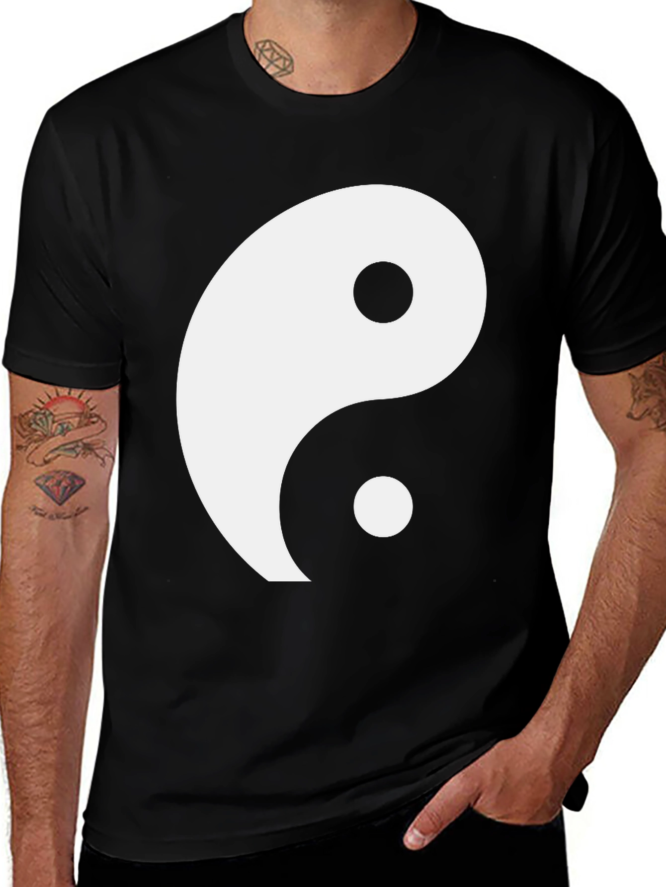 Yin Yang Symbol Graphic Tee - Classic Balance