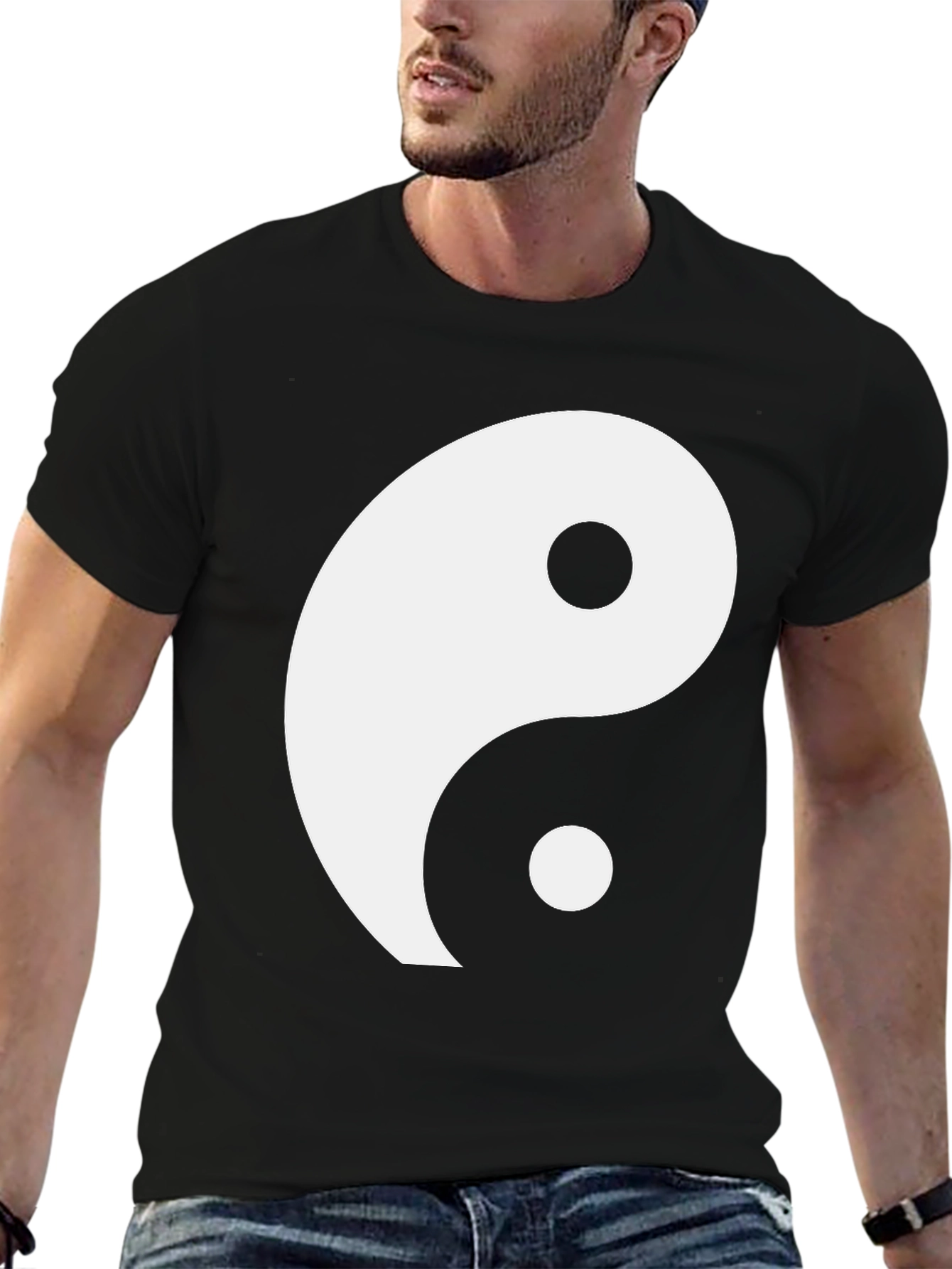 Yin Yang Symbol Graphic Tee - Classic Balance