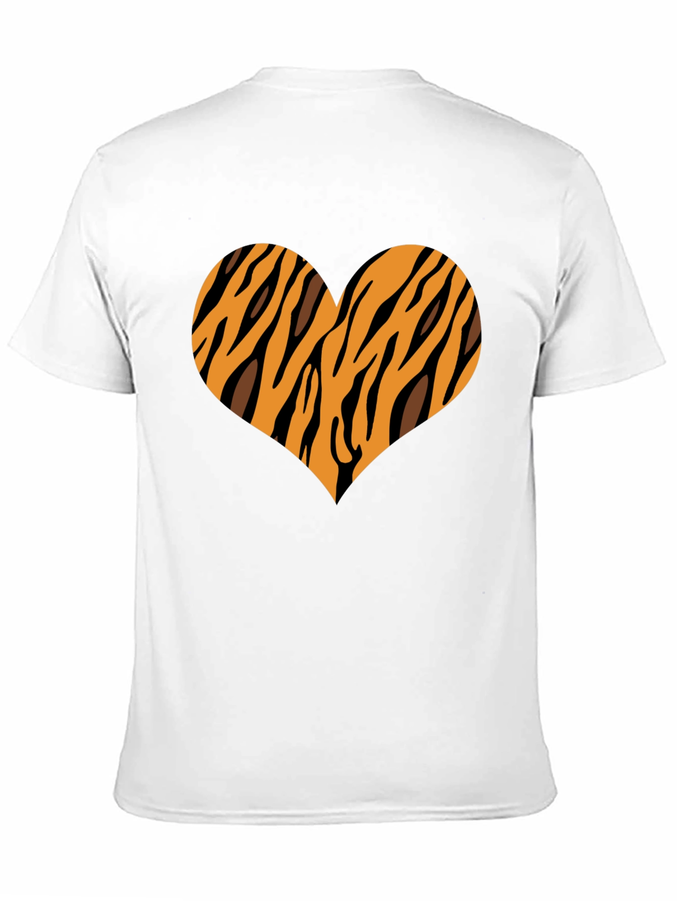 Tiger Stripe Heart Graphic Tee - Black