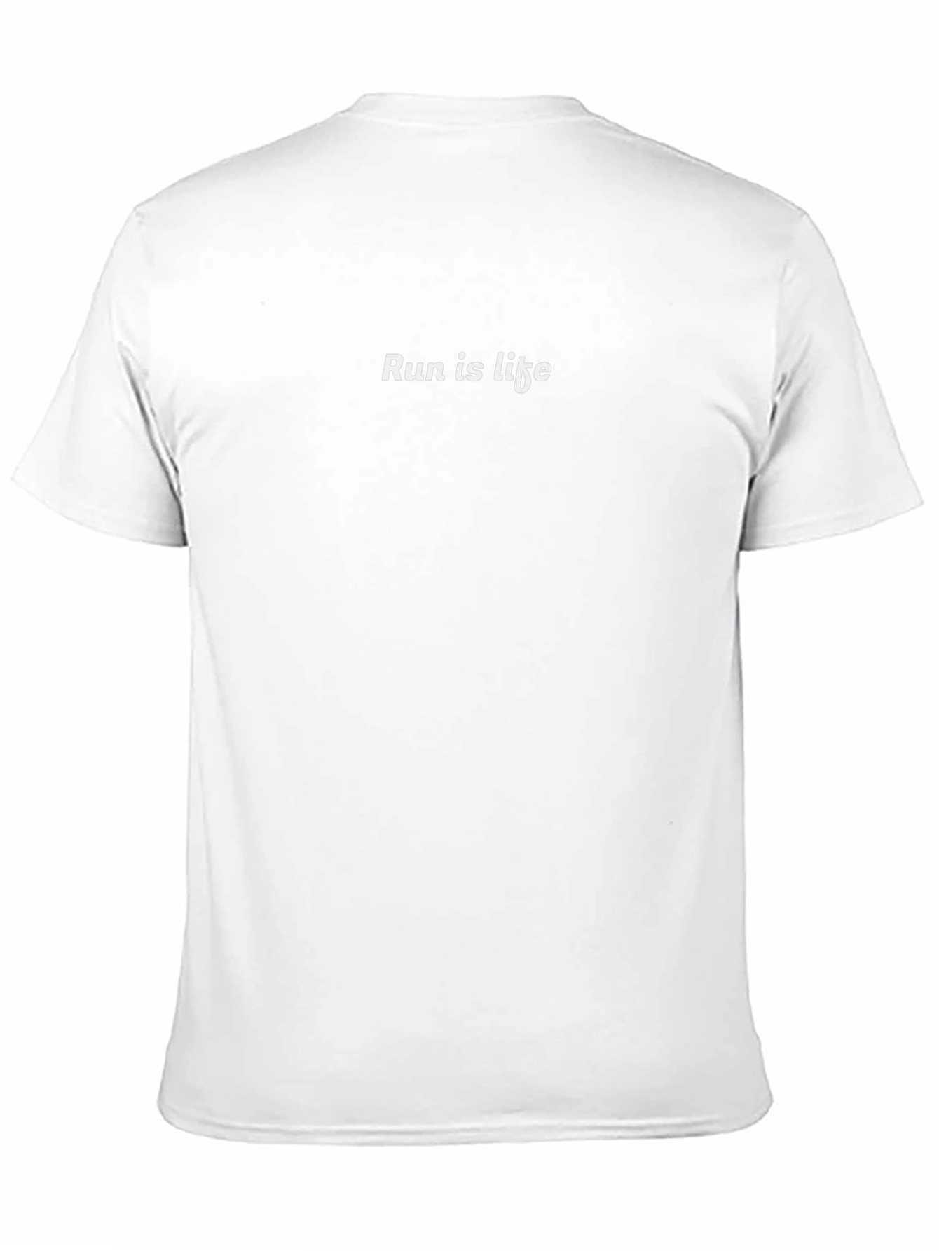 Run is Life Black T-Shirt - Comfortable Fit
