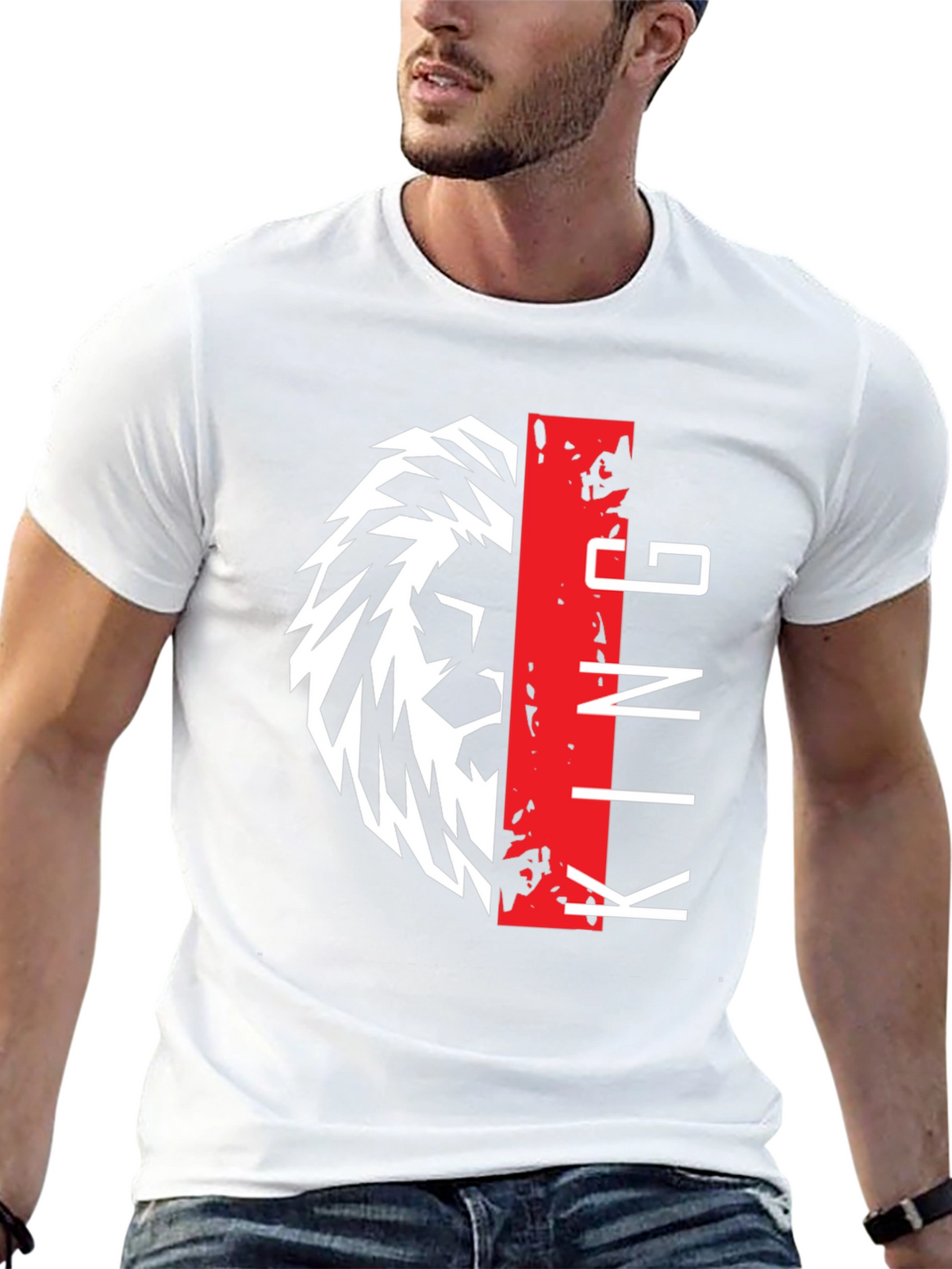 Lion King Graphic Print Black T-Shirt