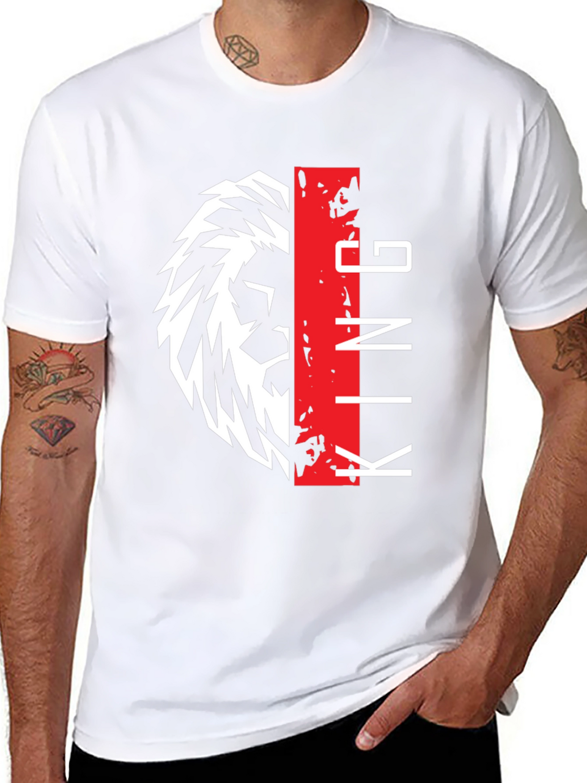 Lion King Graphic Print Black T-Shirt
