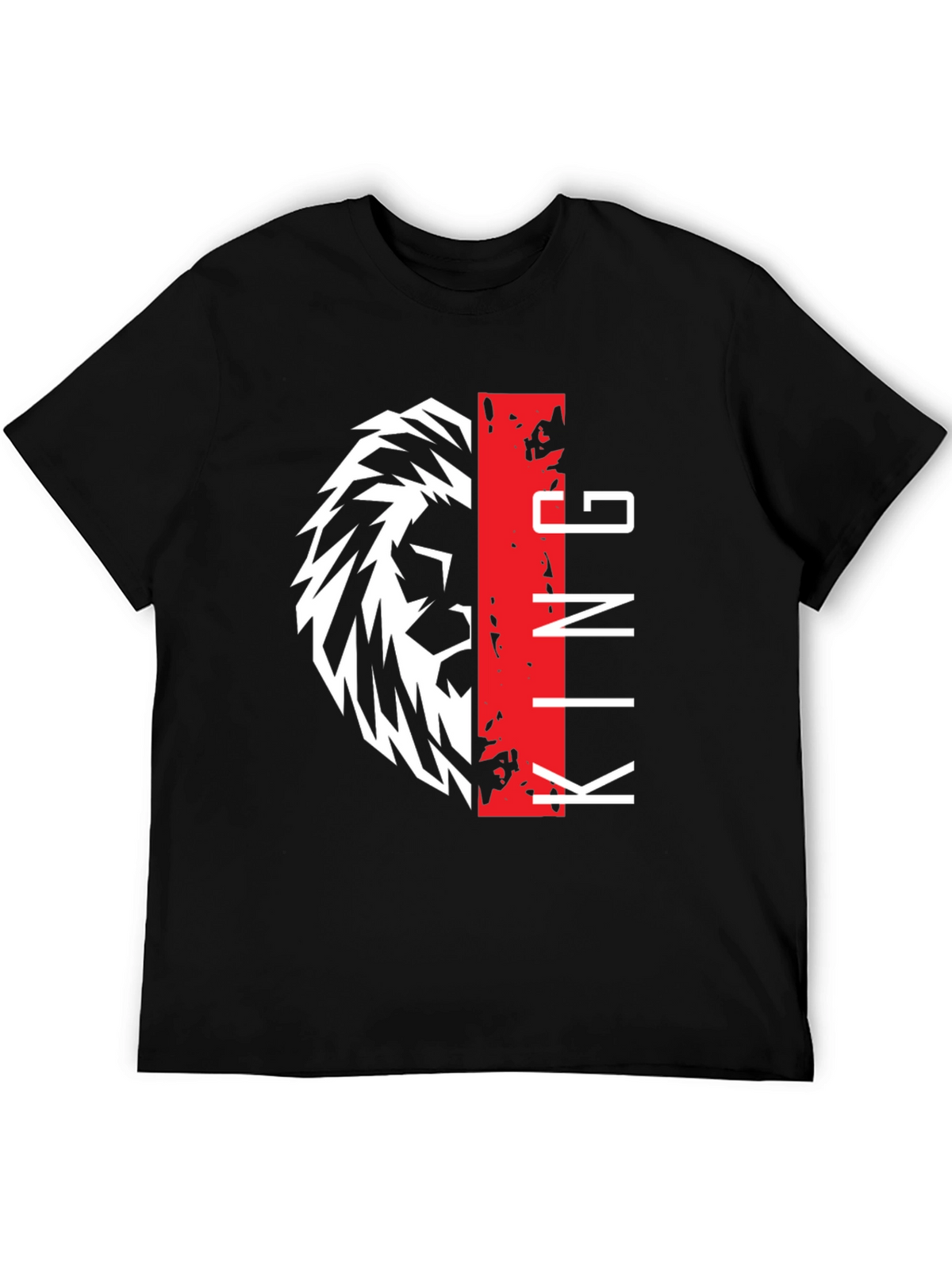 Lion King Graphic Print Black T-Shirt
