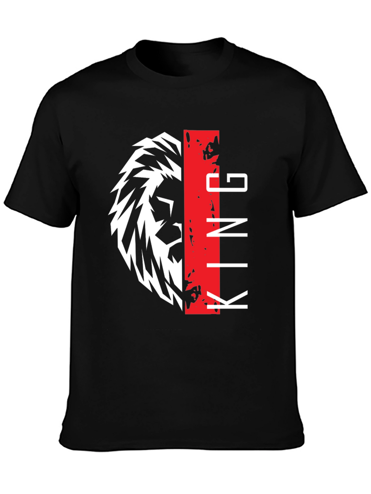 Lion King Graphic Print Black T-Shirt