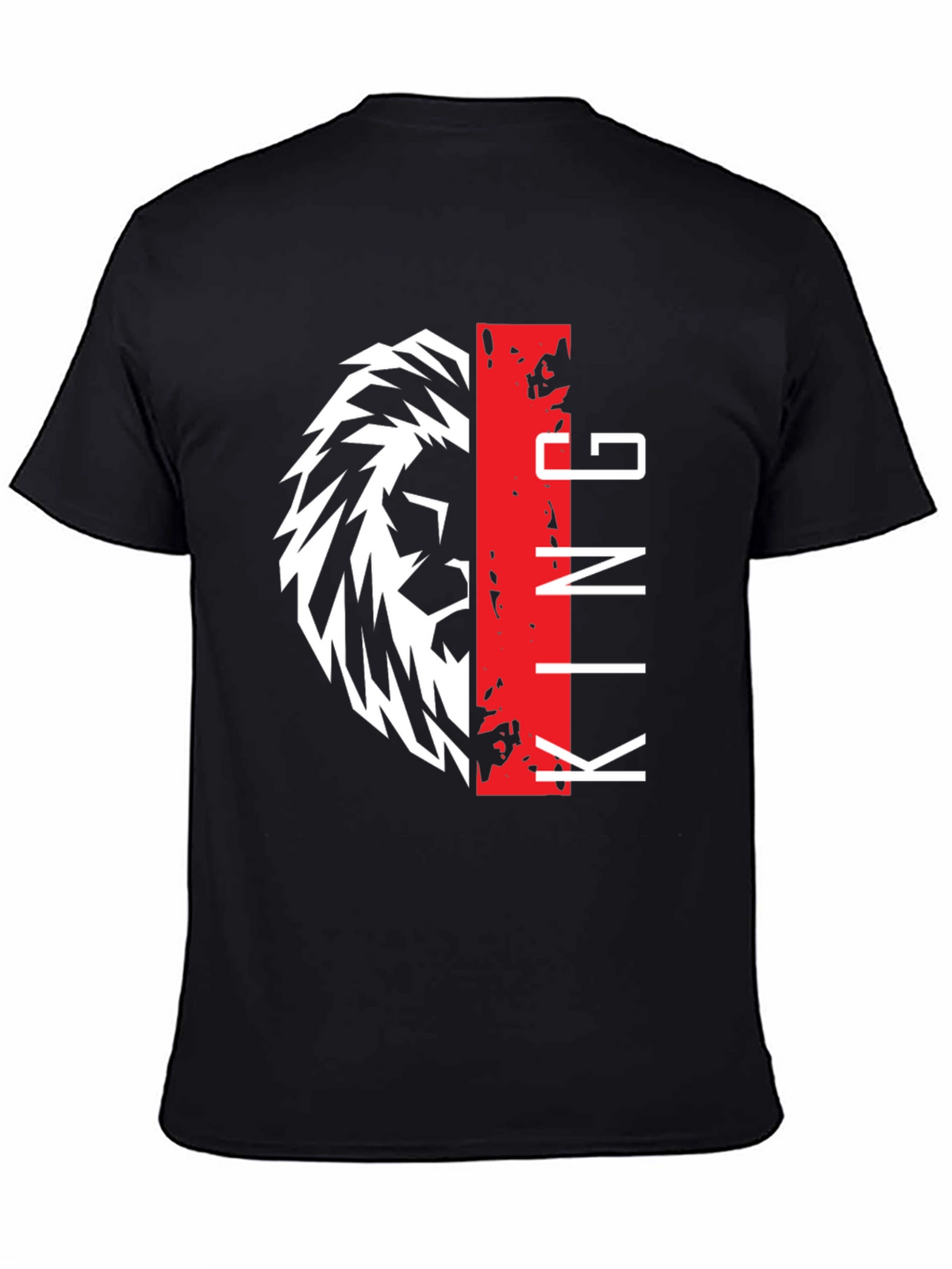 Lion King Graphic Print Black T-Shirt