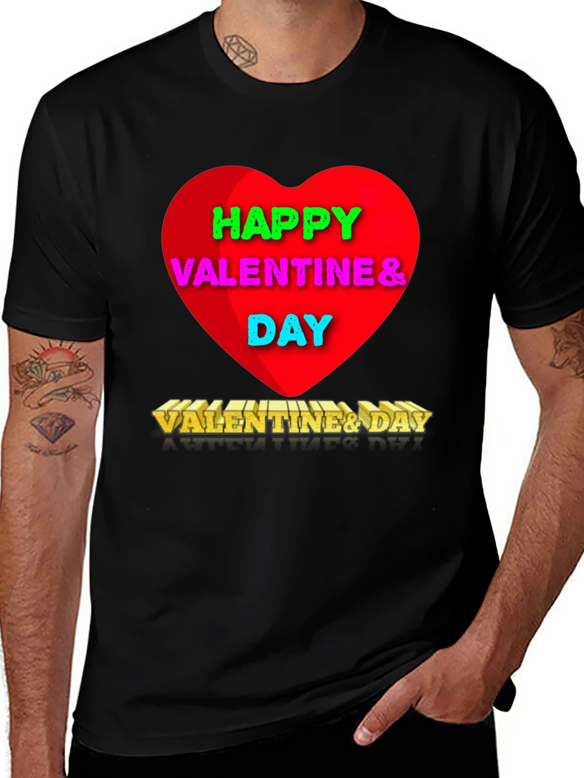 Happy Valentines Day Graphic T-Shirt