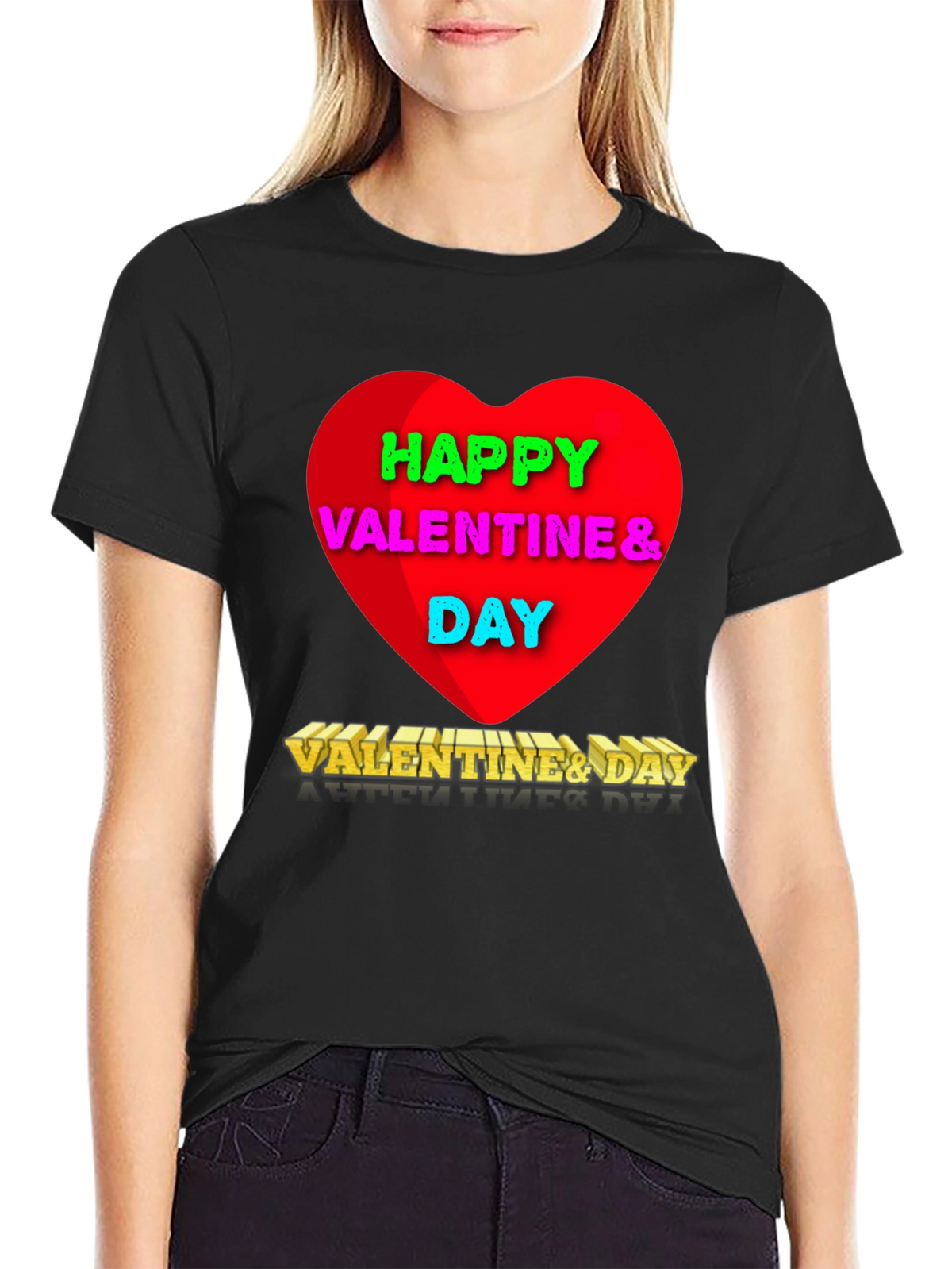 Happy Valentines Day Graphic T-Shirt