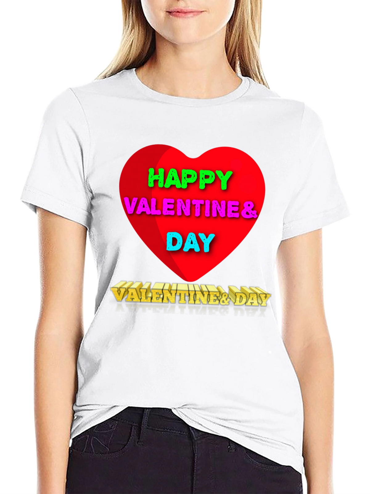 Happy Valentines Day Graphic T-Shirt