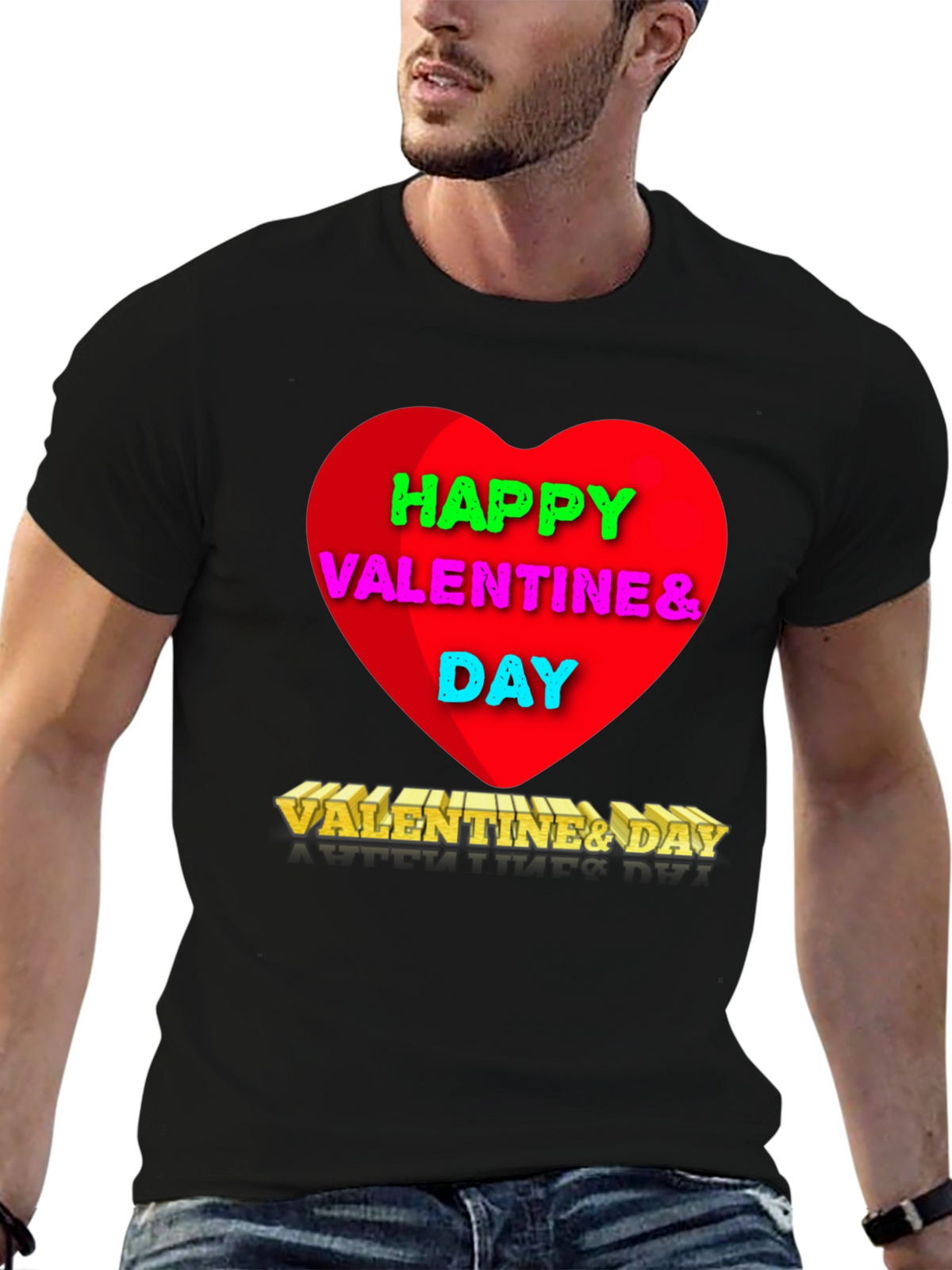 Happy Valentines Day Graphic T-Shirt