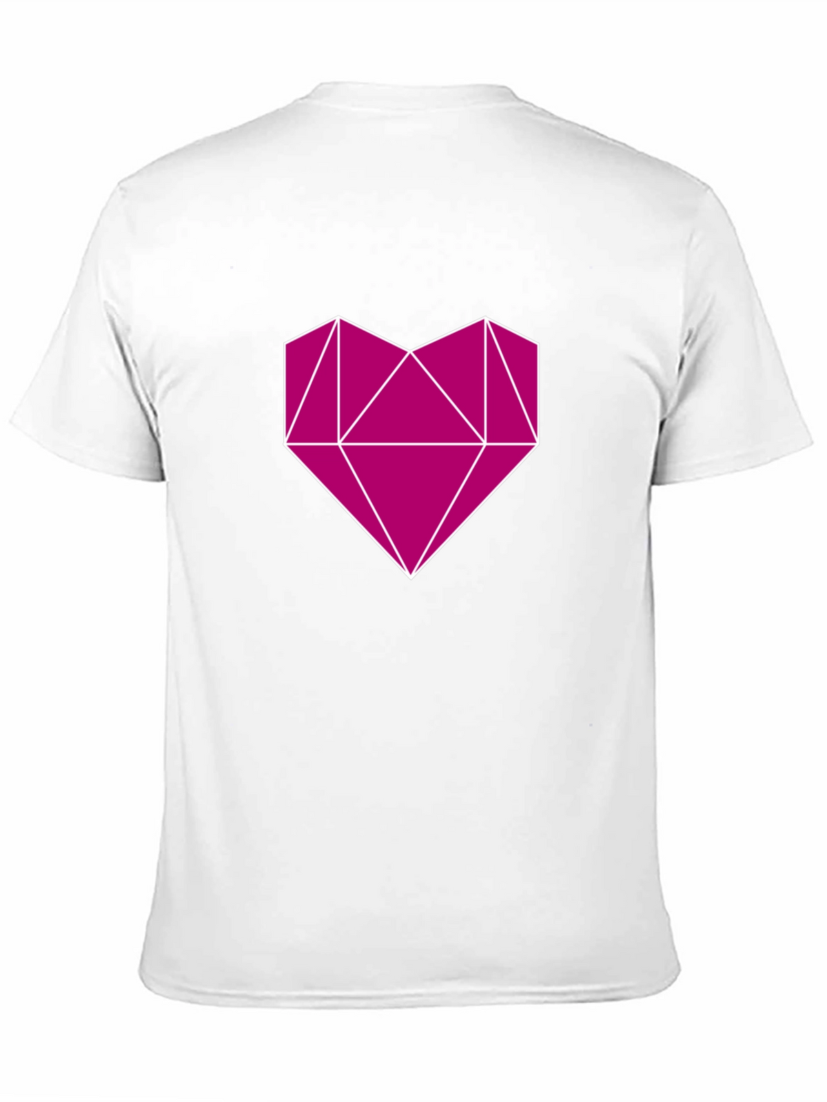 Geometric Heart Graphic Tee - Modern Style
