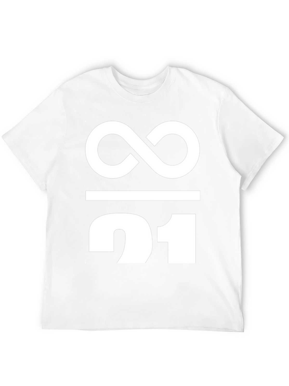 Infinity / 21 Graphic Tee - Black Cotton Blend