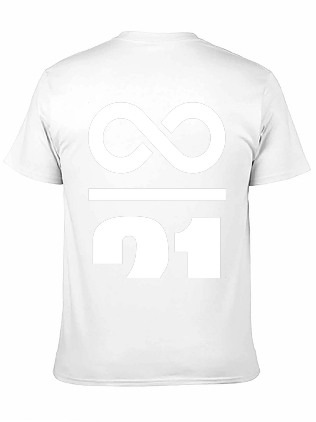 Infinity / 21 Graphic Tee - Black Cotton Blend