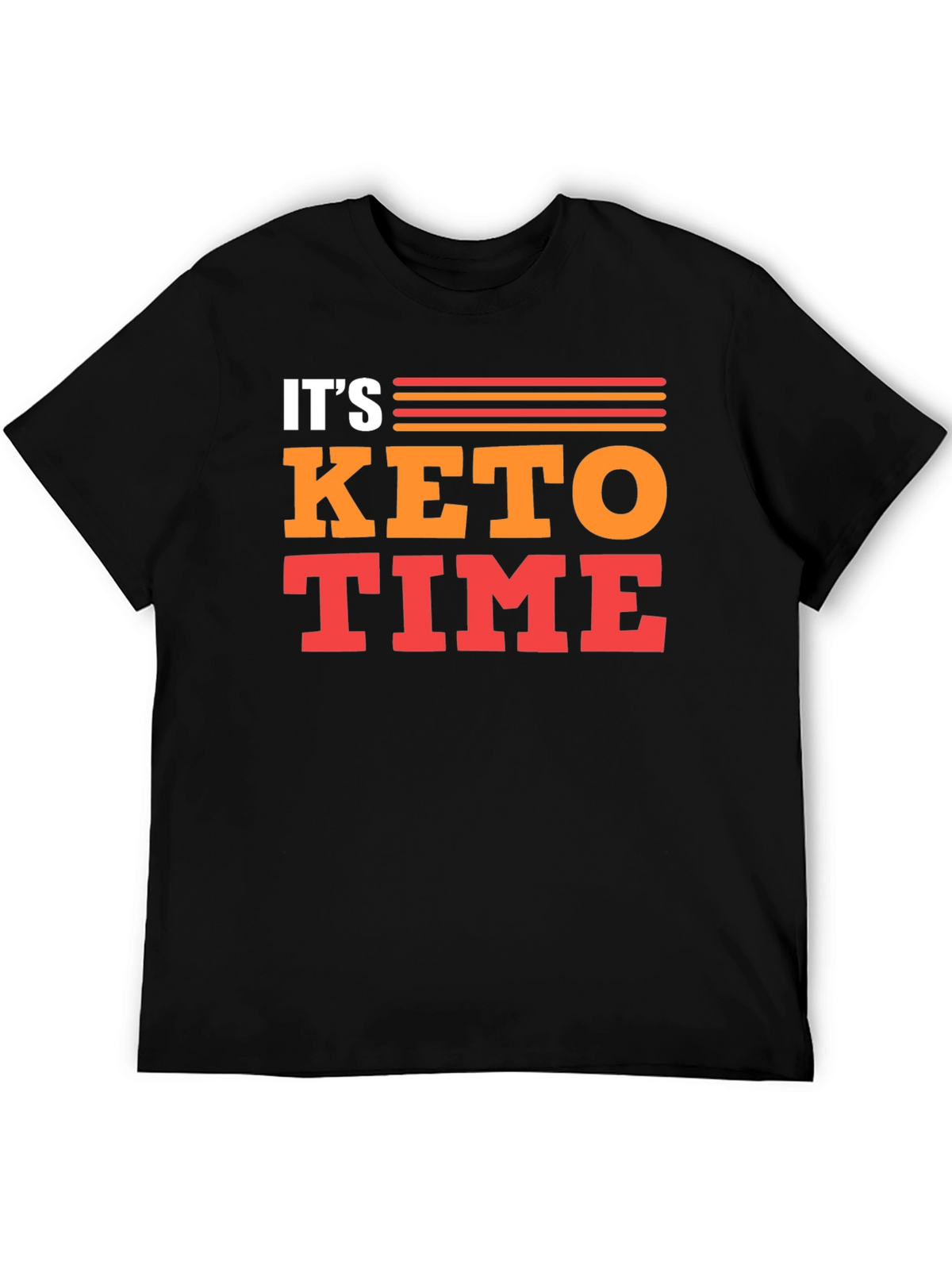 Its Keto Time T-Shirt - Black Graphic Tee