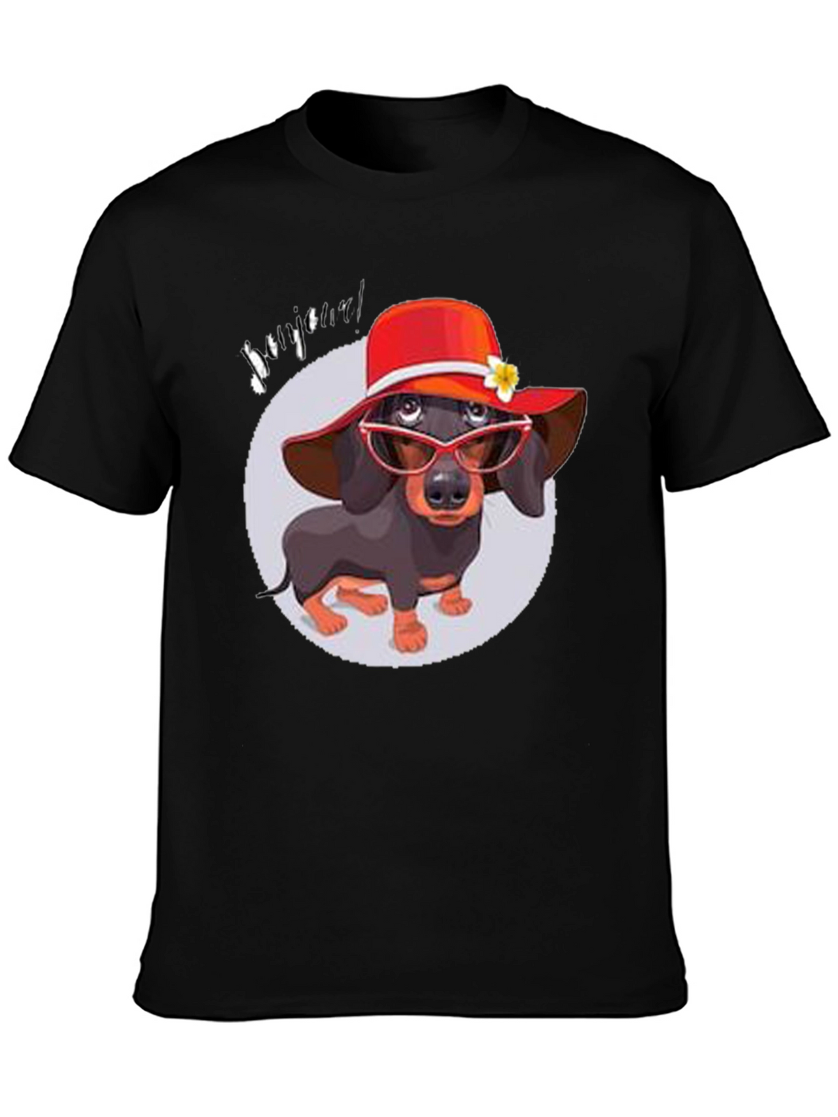 Dachshund in Hat T-Shirt - Funny Dog Lover Tee