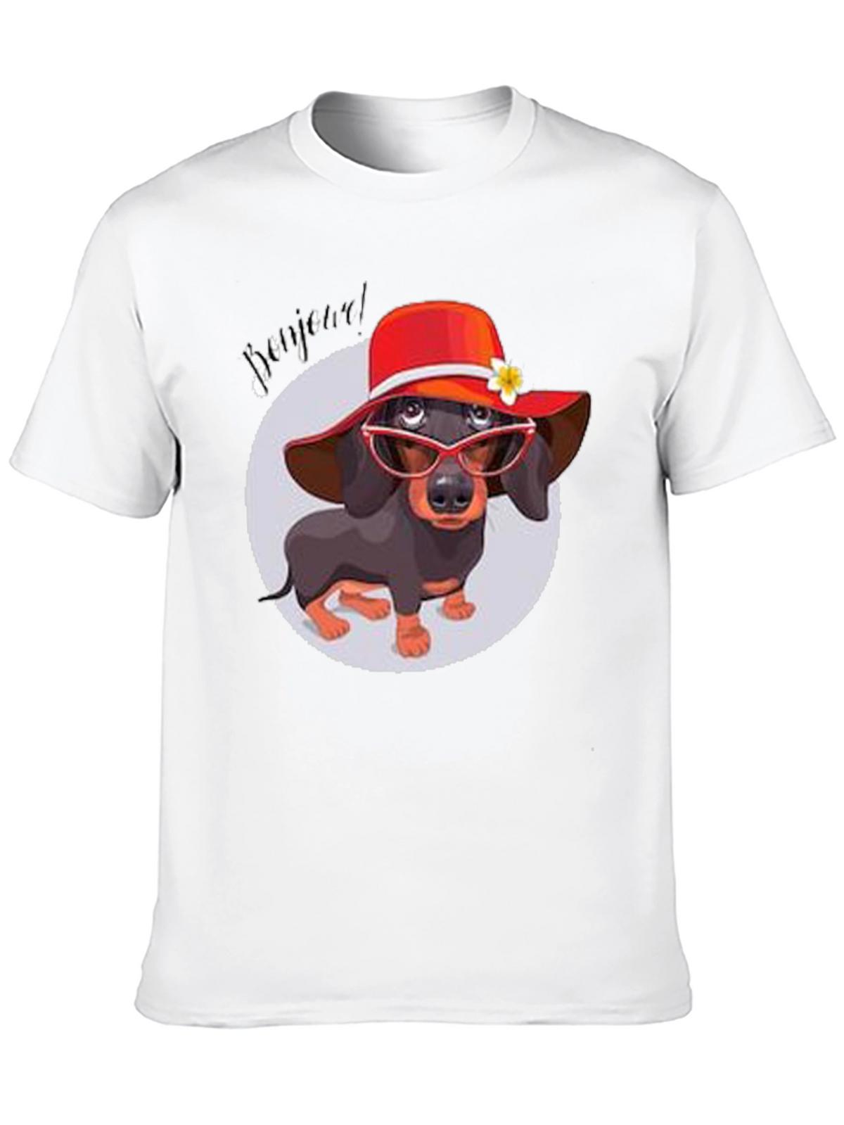 Dachshund in Hat T-Shirt - Funny Dog Lover Tee