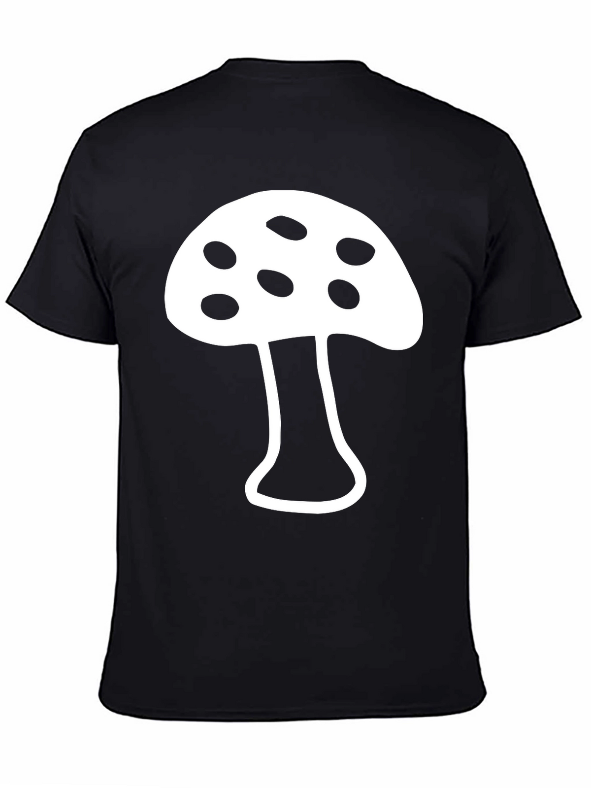 Mushroom Graphic T-Shirt - Funky Black Tee