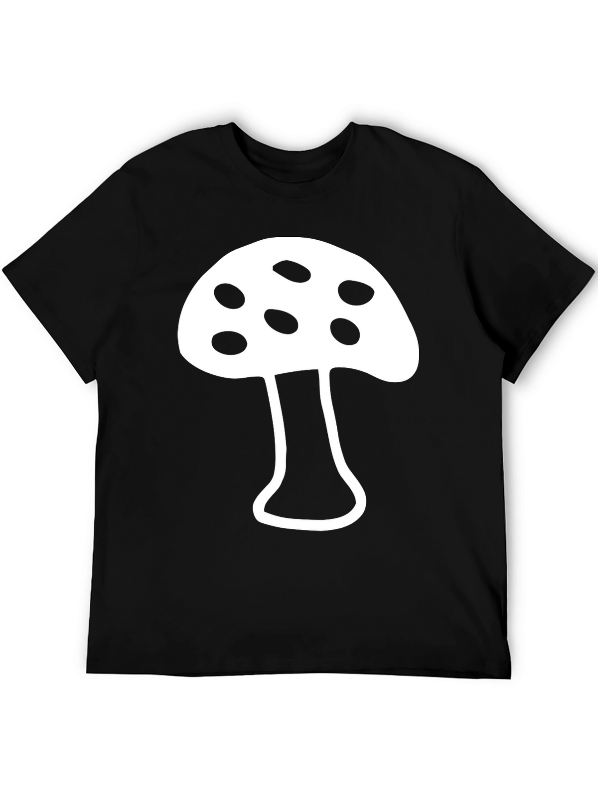 Mushroom Graphic T-Shirt - Funky Black Tee
